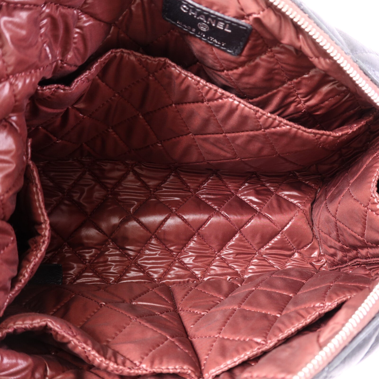 CHANEL 羊皮皮革Vintage Hobo Bag銀扣肩背袋