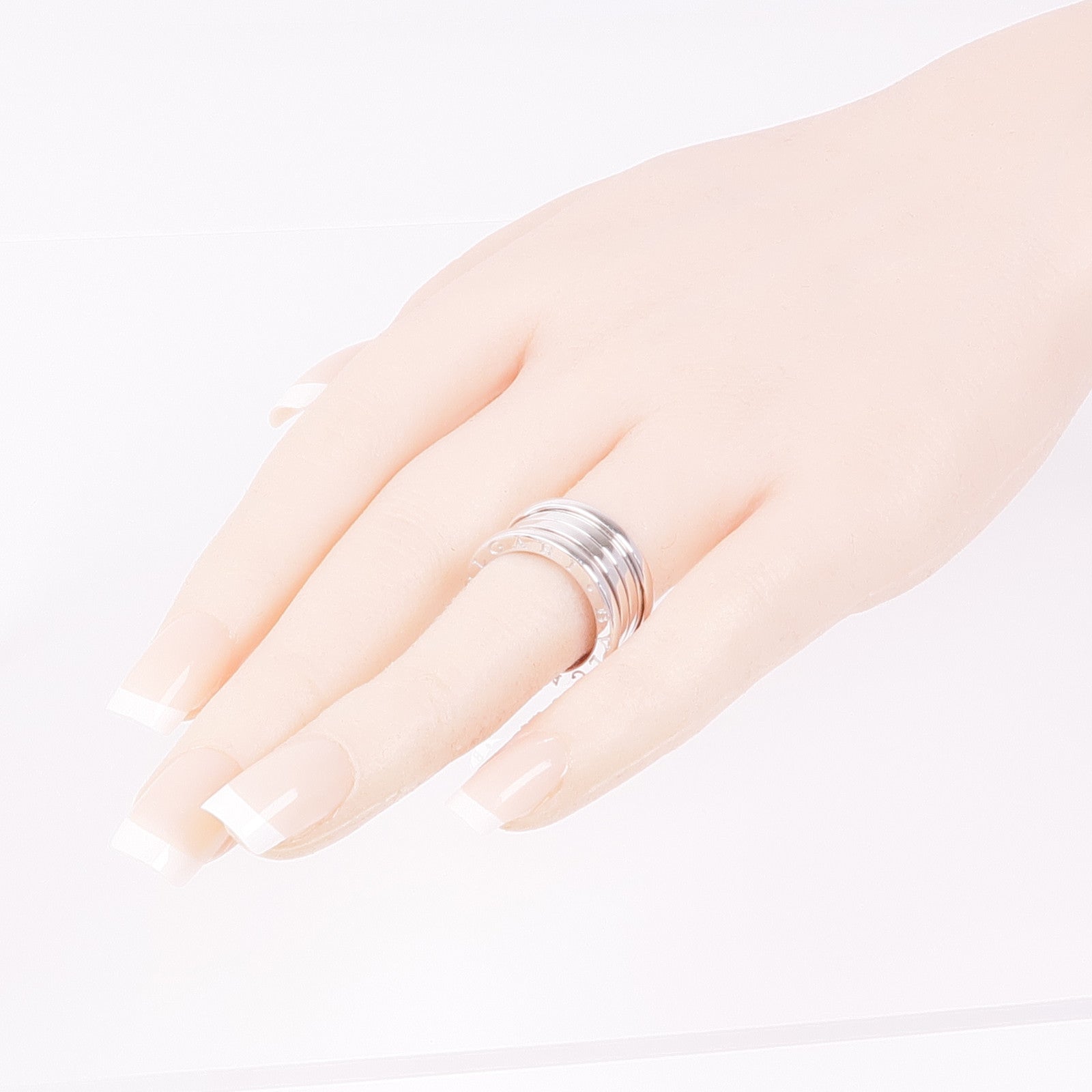 BVLGARI 18K白金B-zero1pm Ring戒指BLV#52/US#5.75