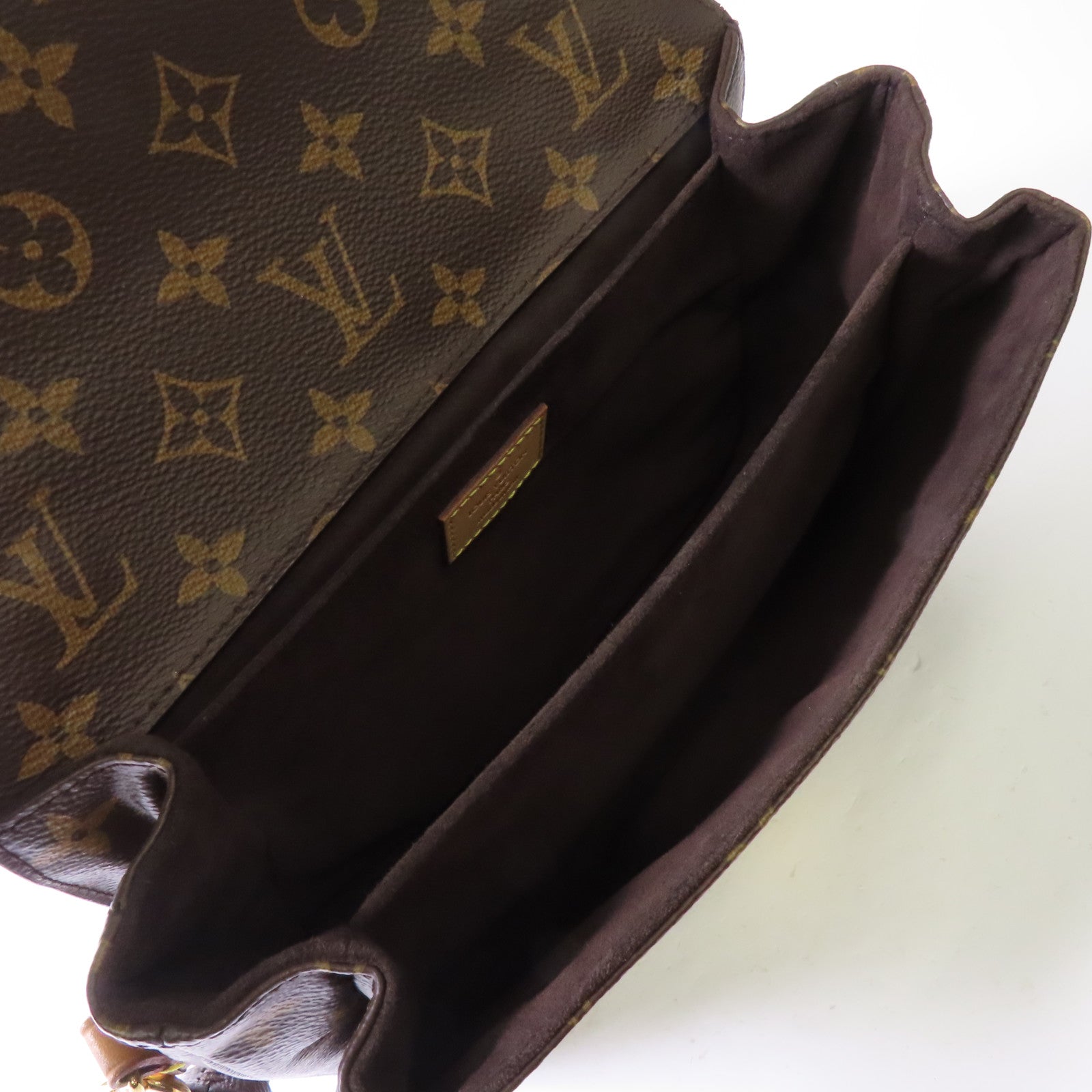 LOUIS VUITTON Monogram Pochette Metis金扣手挽肩背兩用袋啡色