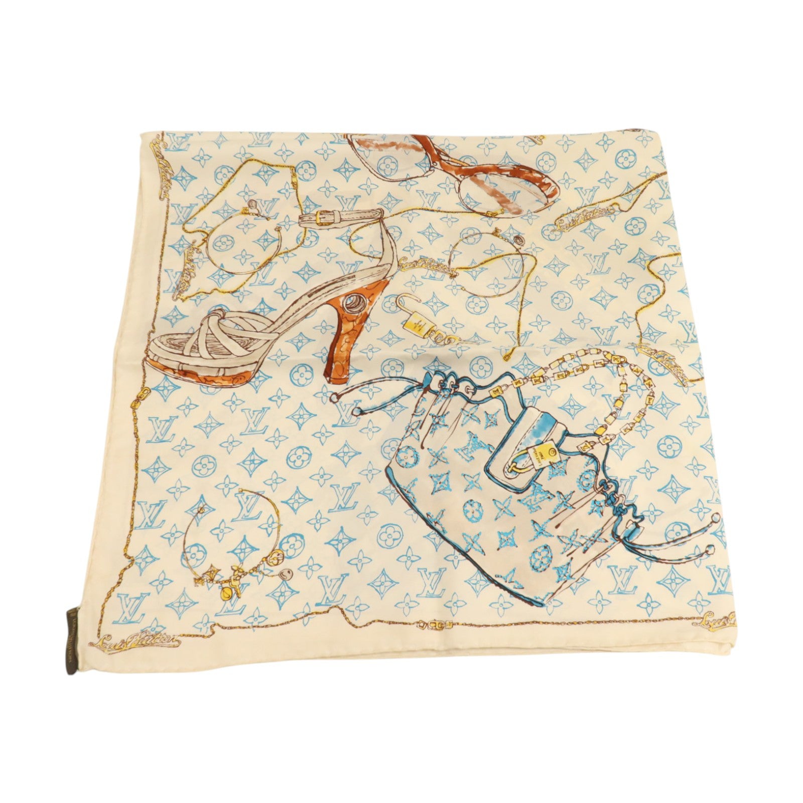 LOUIS VUITTON 絲質Scarf 90x90cm絲巾