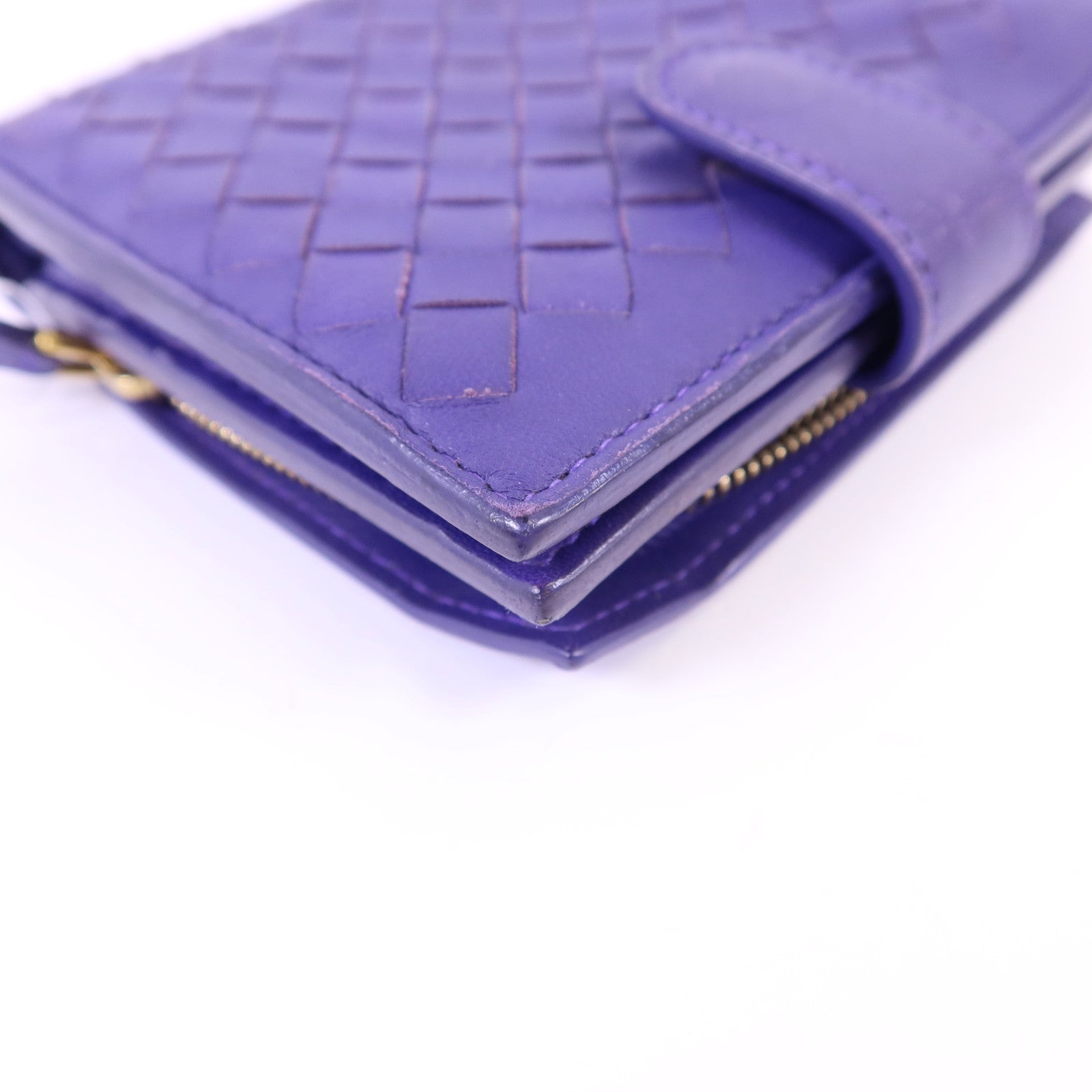 BOTTEGA VENETA 羊皮皮革W Snap Wallet金扣錢包