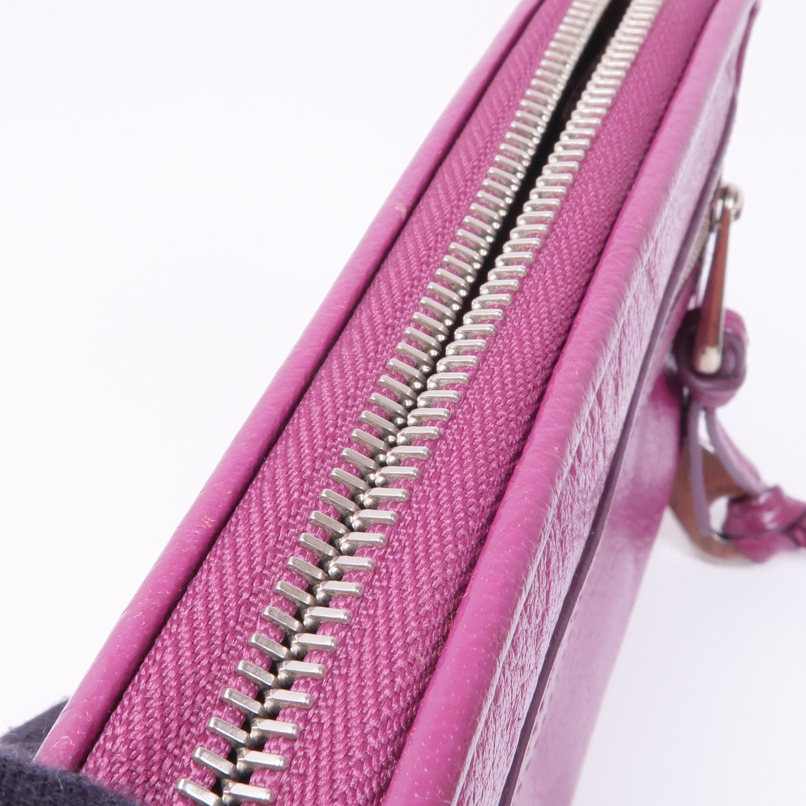 MULBERRY 牛皮皮革Long Wallet銀扣長錢包