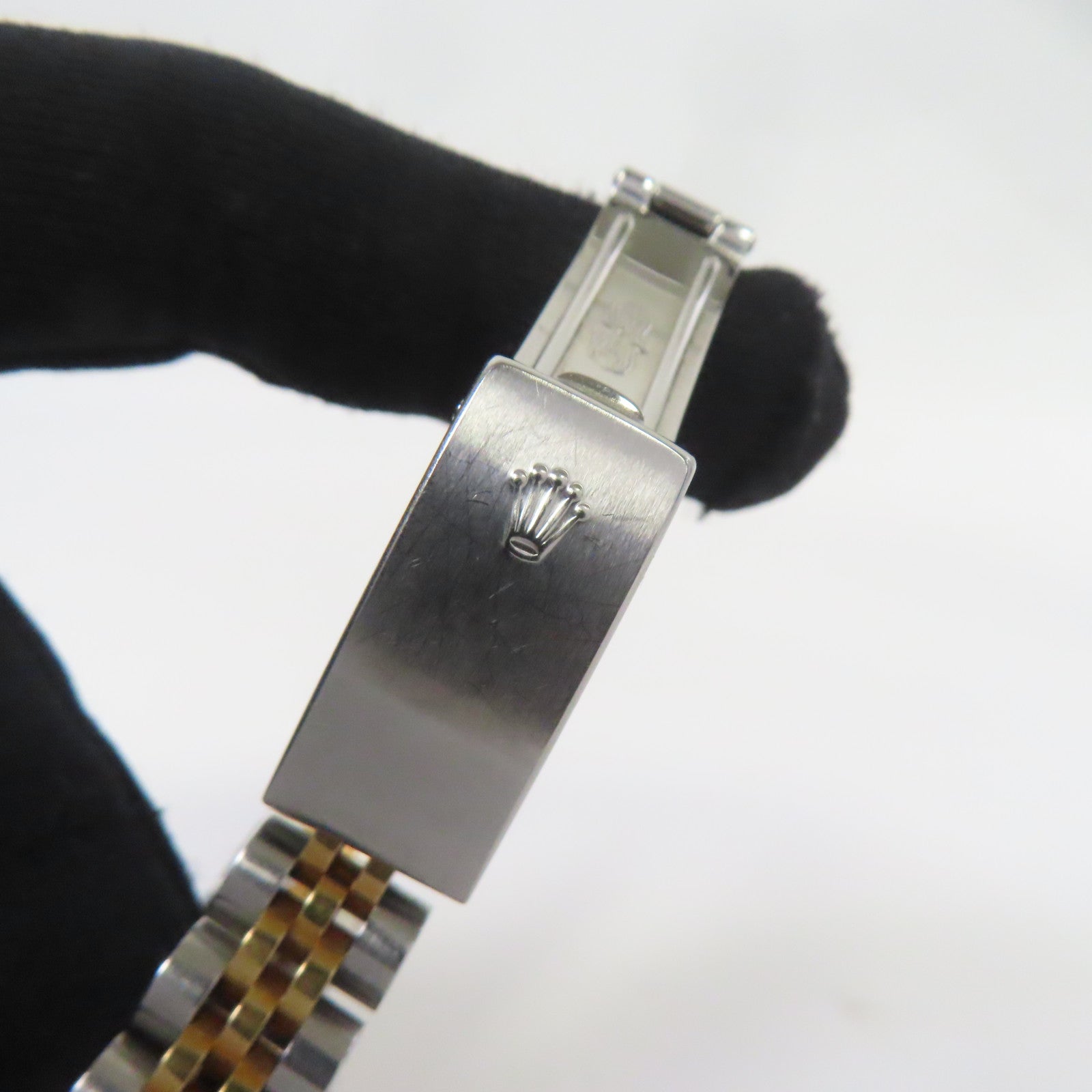 ROLEX Lady Datejust 18K黃金/不鏽鋼手錶自動機芯銀色