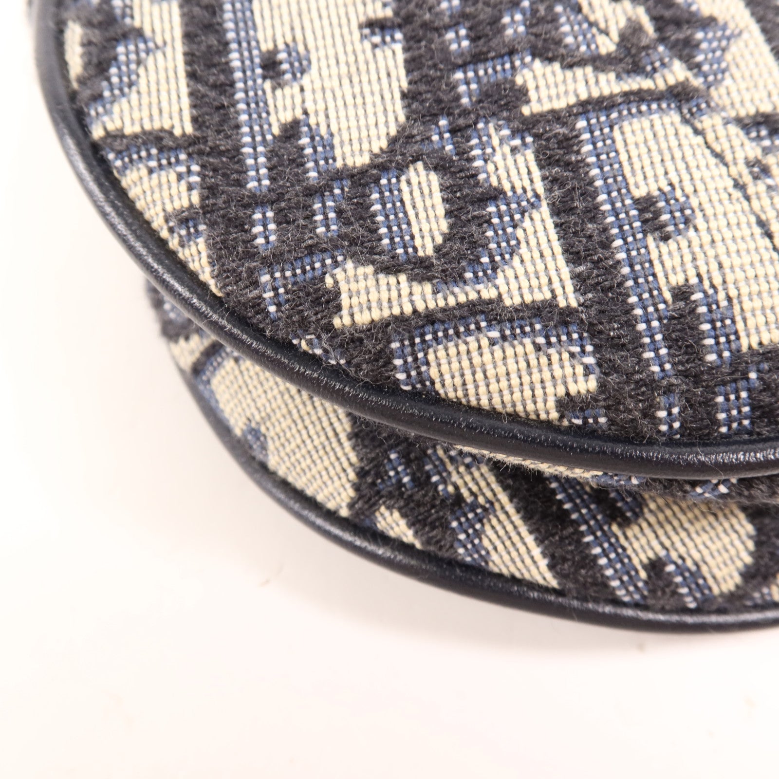 Dior 帆布Mini Saddle金扣肩背袋