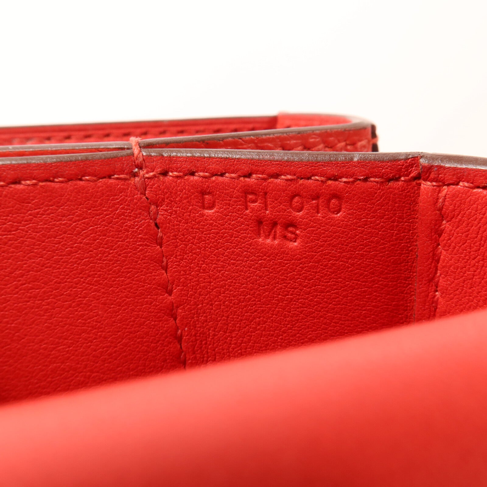HERMES Epsom皮革Mosaique AU 24 Bag肩背袋Rouge Casaque