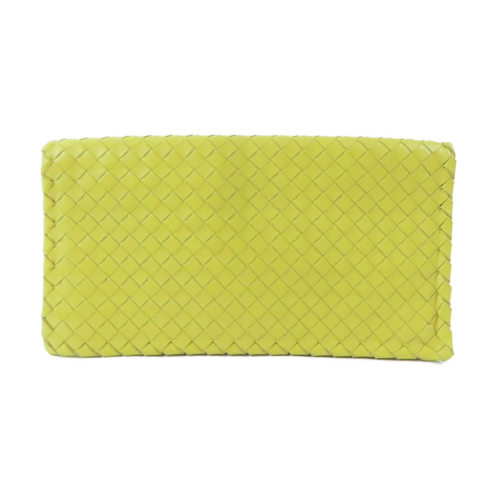 BOTTEGA VENETA 【激減優惠】牛皮皮革Clutch Bag手拿包黃色