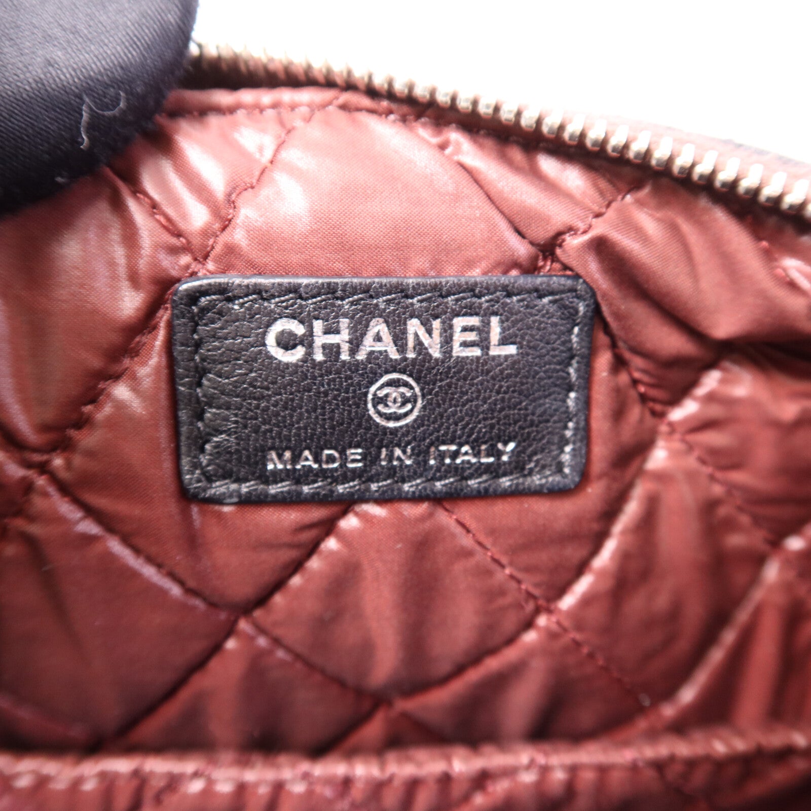CHANEL 羊皮皮革Vintage Hobo Bag銀扣肩背袋