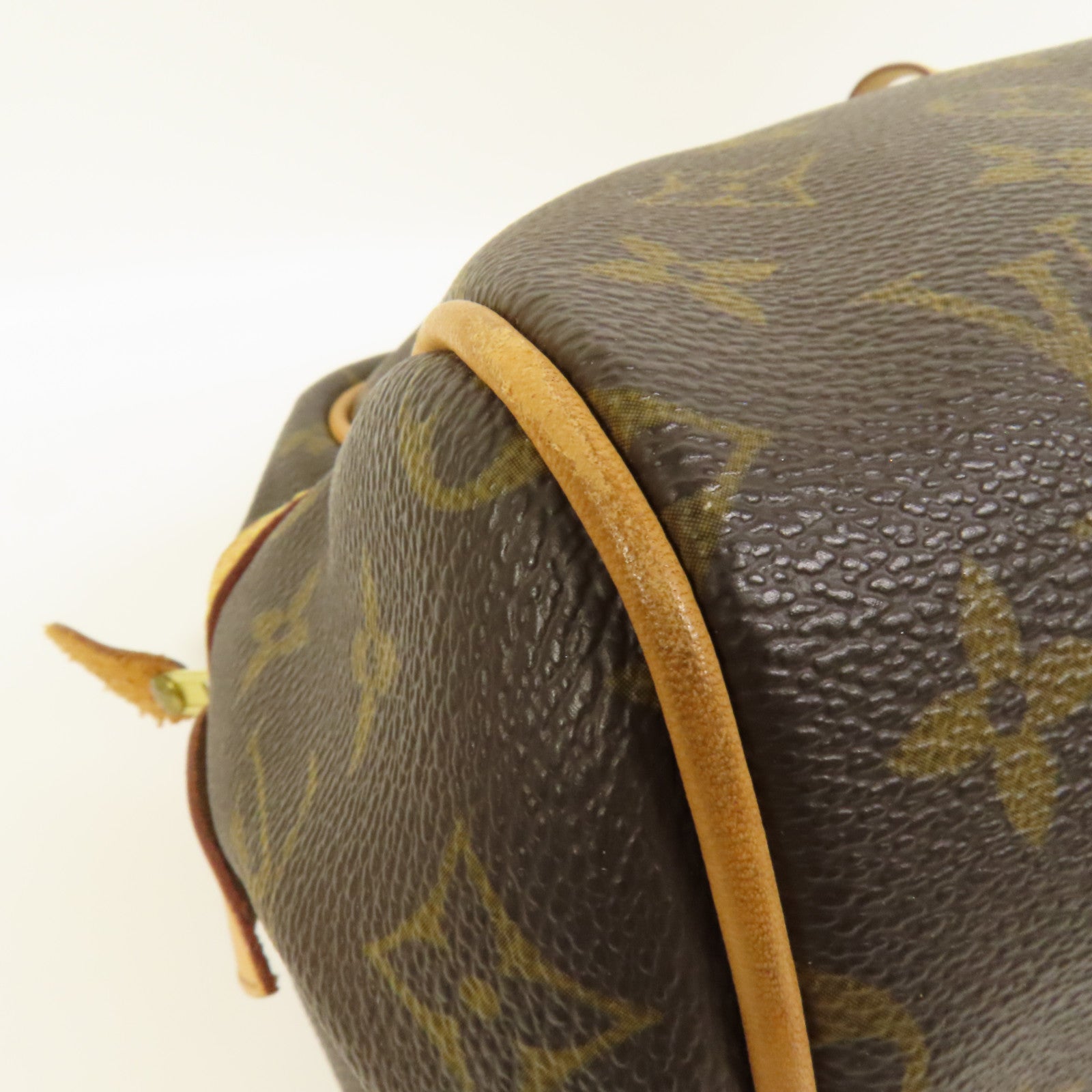 LOUIS VUITTON Monogram Montorgueil PM金扣肩背袋棕色