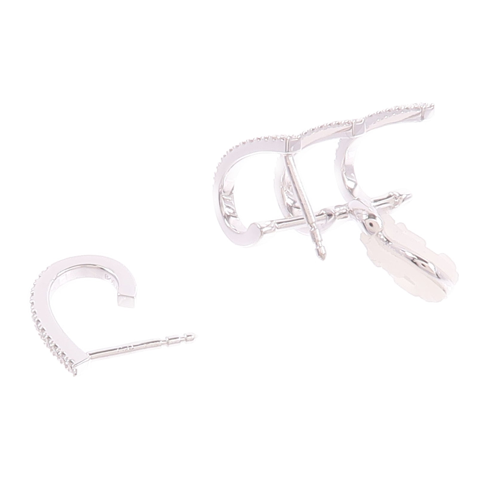 JEWELRY 18K白金Diamond Earrings鑽石耳環