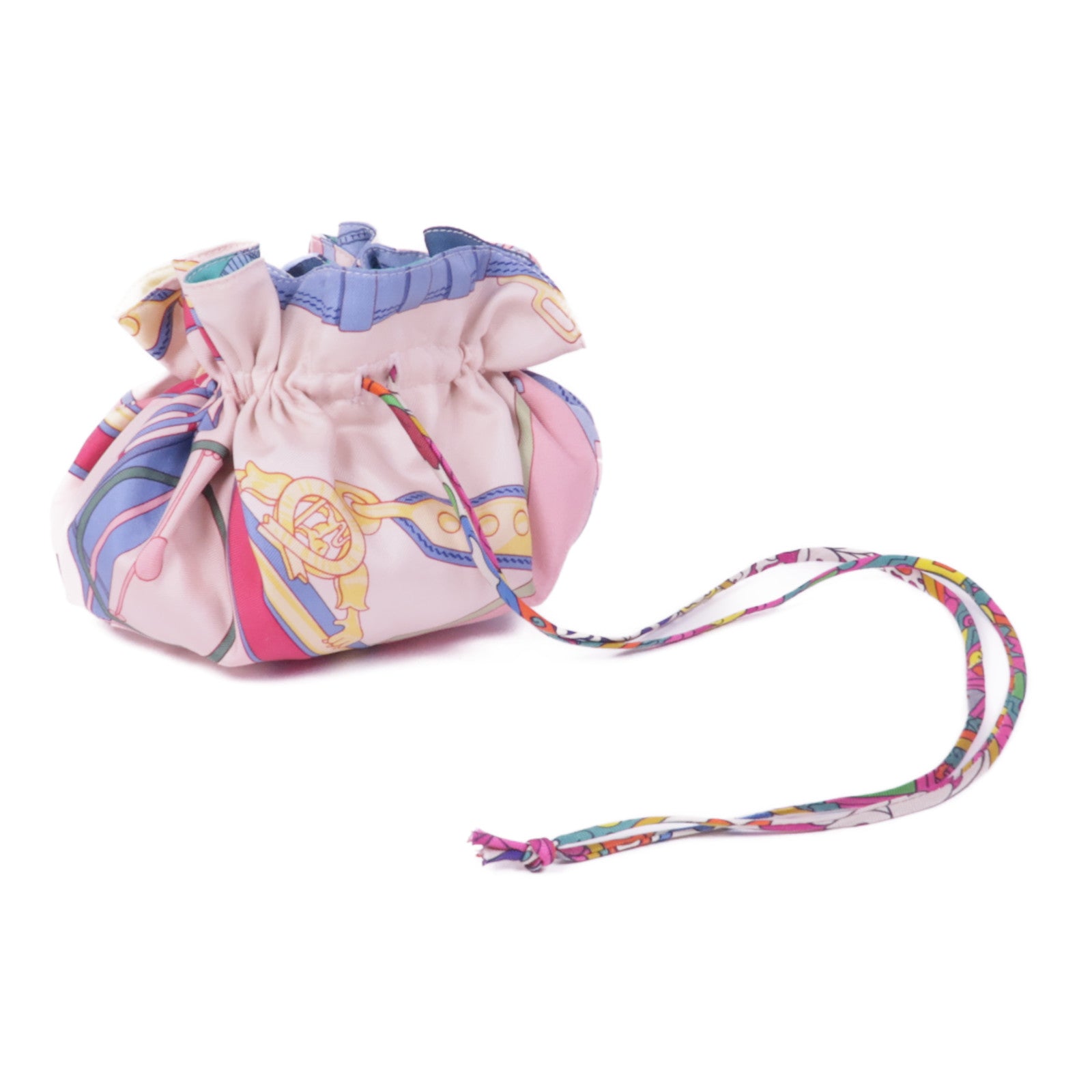 HERMES 絲質Reversible Silk Coin Purse GM零錢包