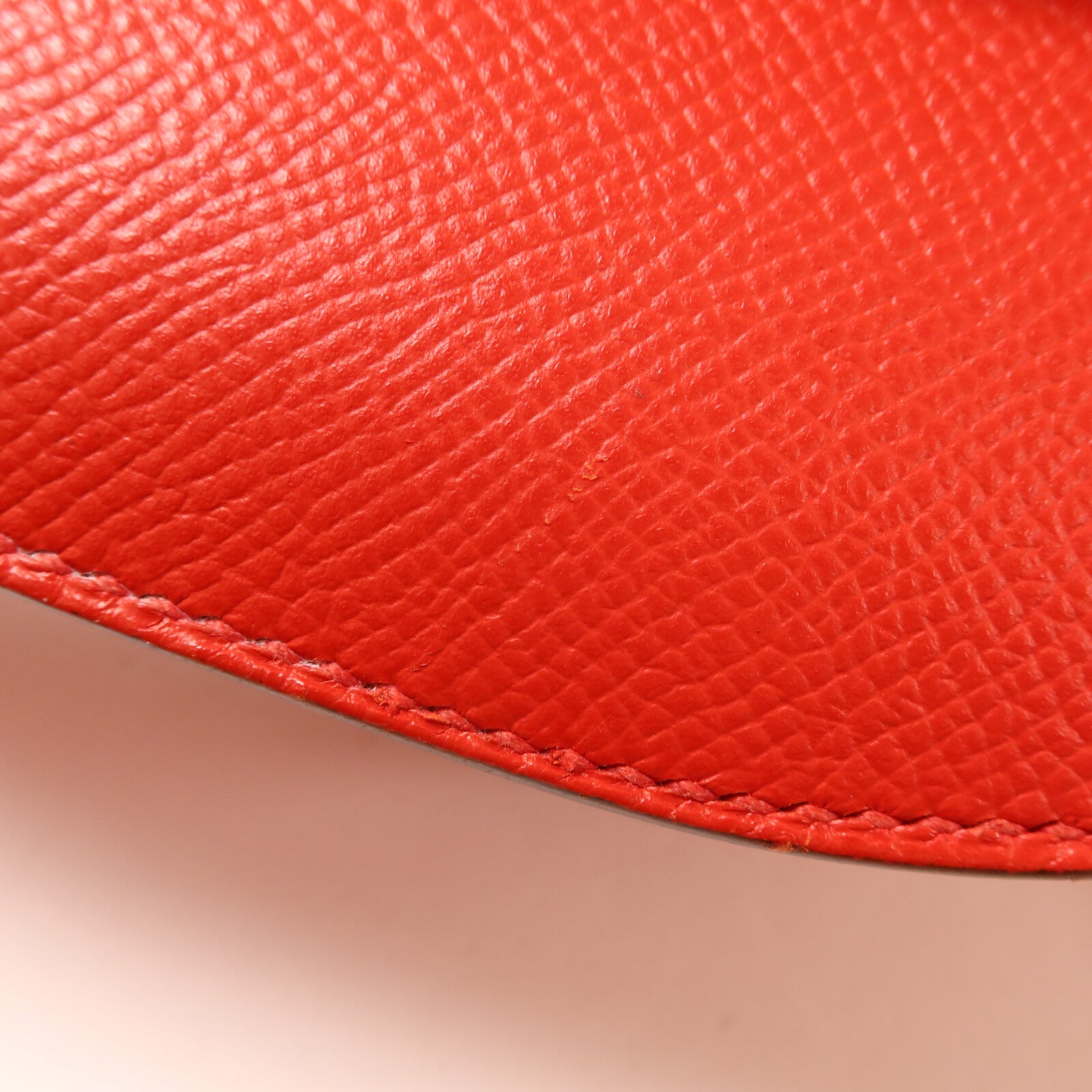 HERMES Epsom皮革Mosaique AU 24 Bag肩背袋Rouge Casaque