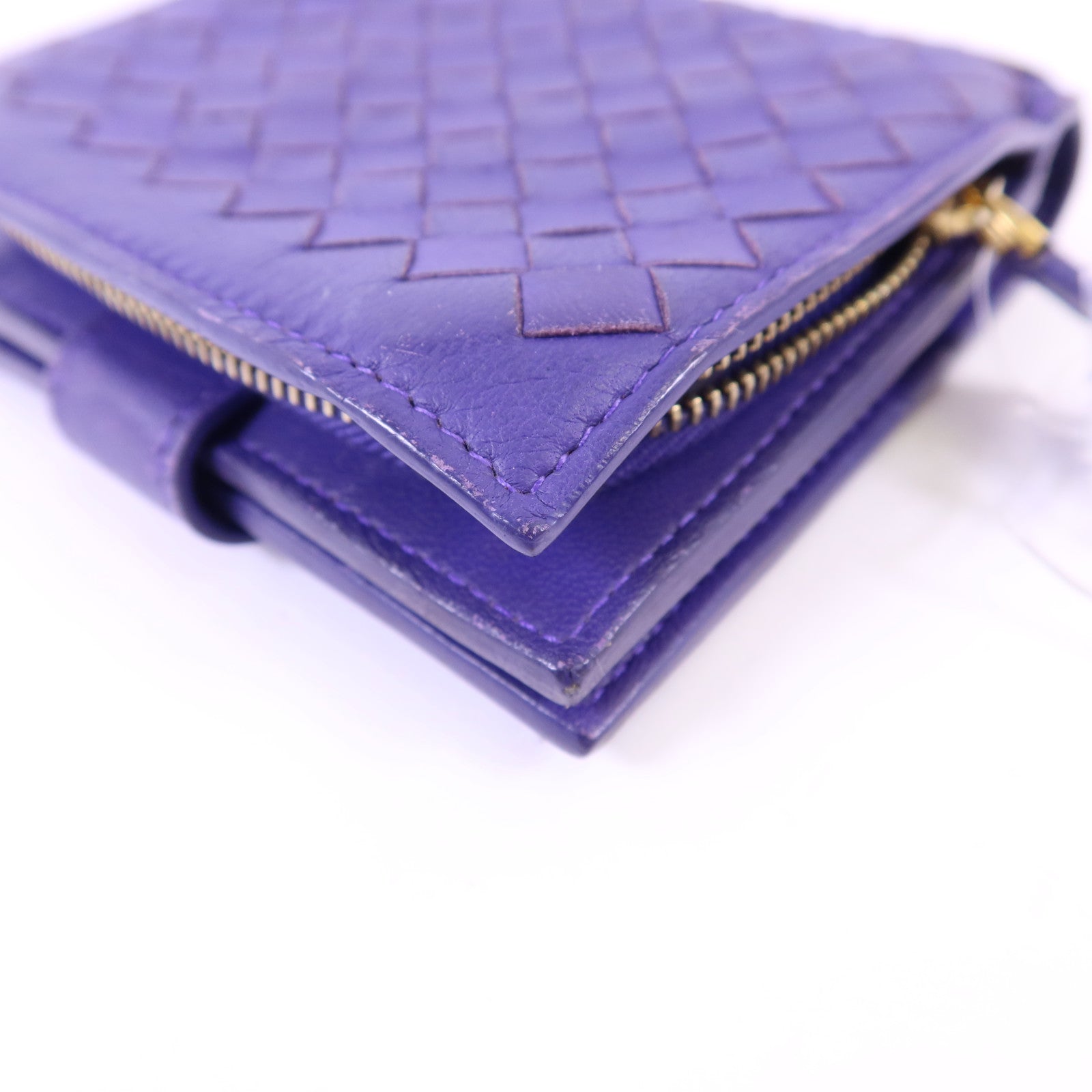 BOTTEGA VENETA 羊皮皮革W Snap Wallet金扣錢包