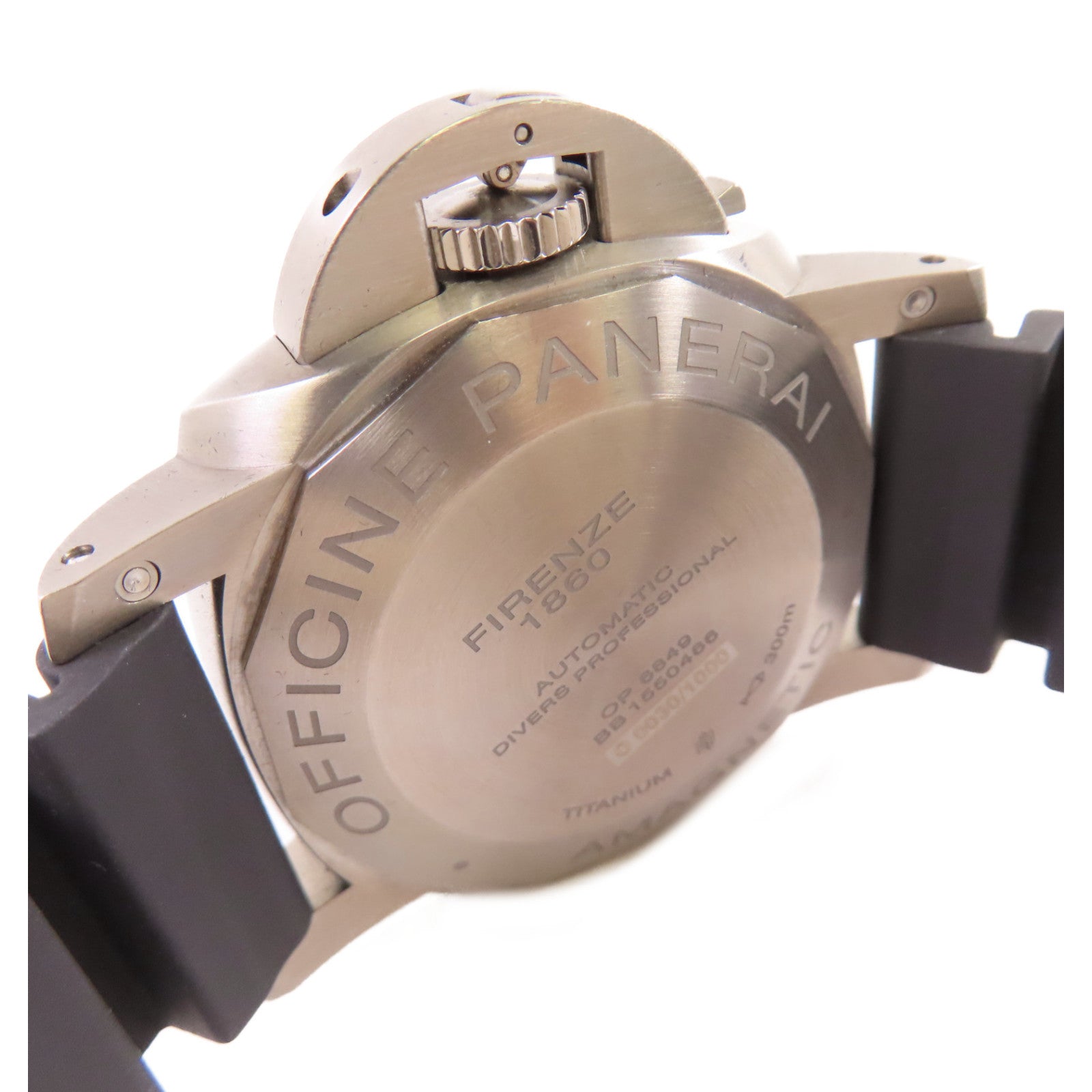PANERAI Luminor Watch不鏽鋼/橡膠帶自動機芯手錶黑色