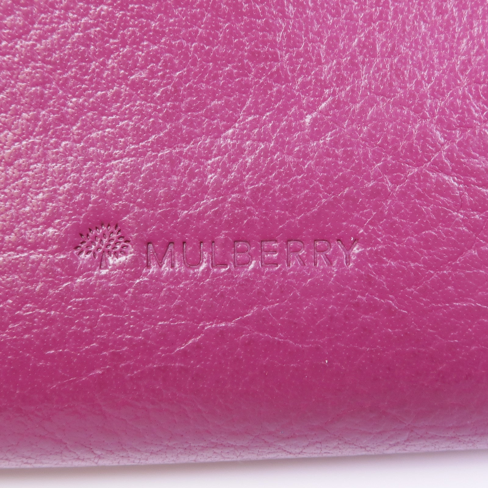 MULBERRY 牛皮皮革Long Wallet銀扣長錢包