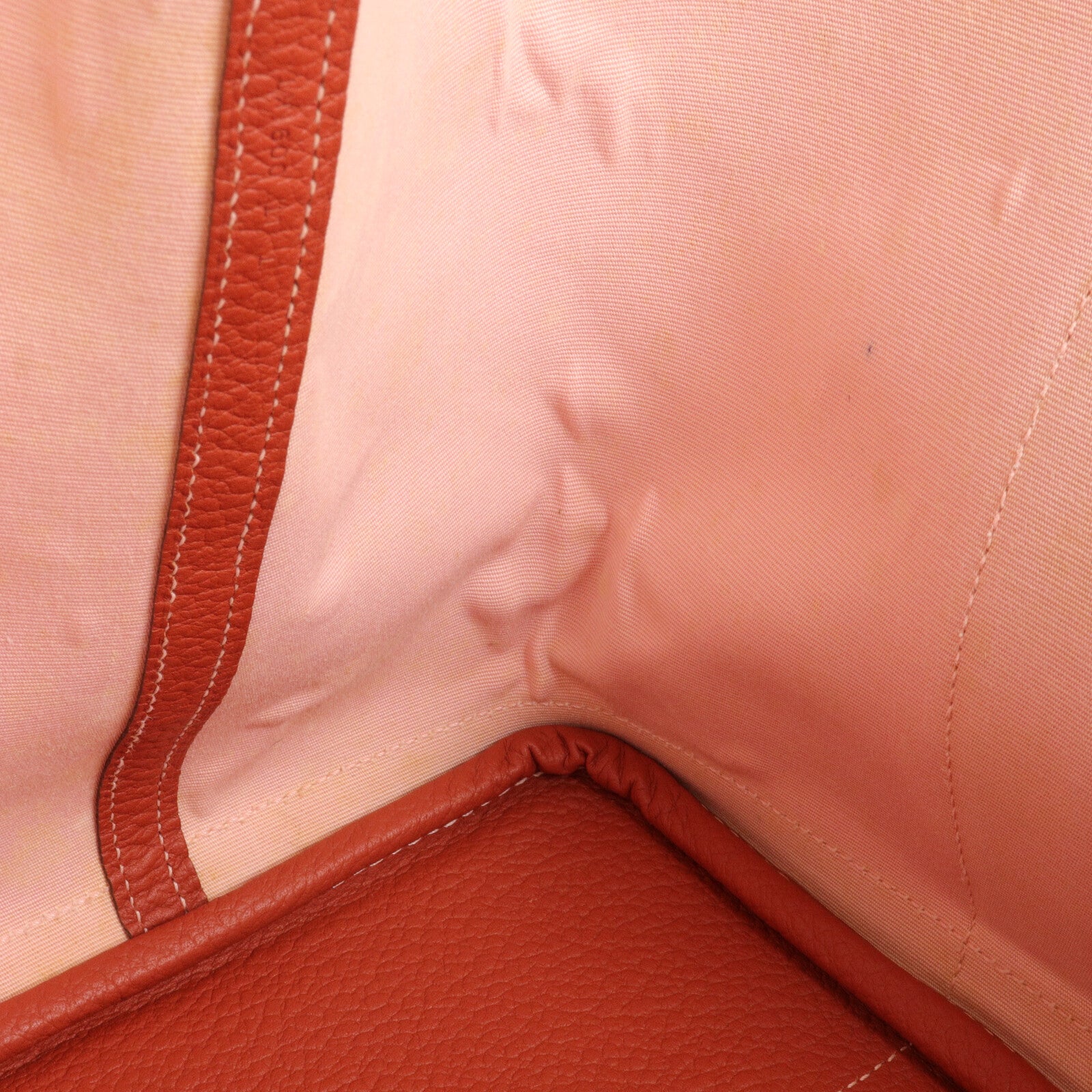 HERMES Toile/Negonda皮革Garden Party PM手挽袋Rose Sakura/Rouge Duchesse