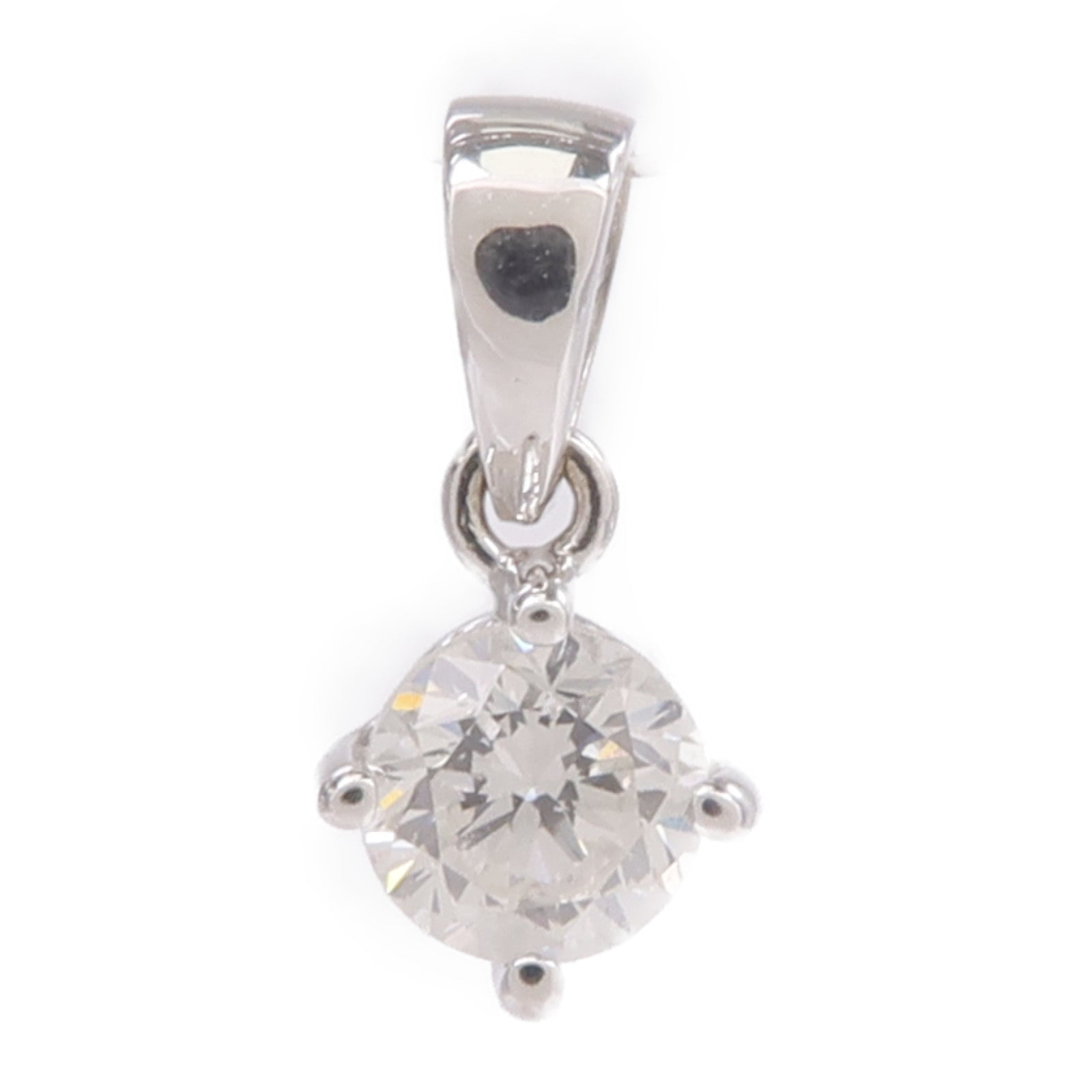 JEWELRY 18K白金Diamond Pendant Top鑽石吊墜