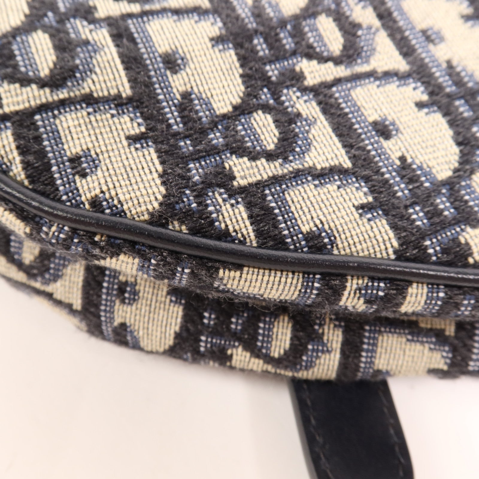 Dior 帆布Mini Saddle金扣肩背袋