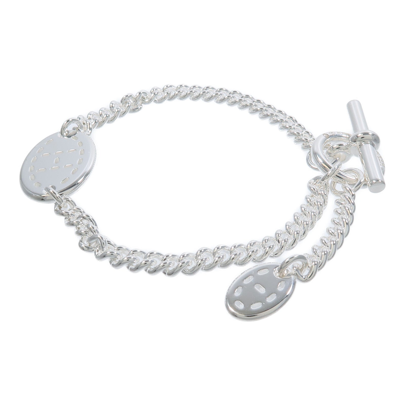 HERMES 925純銀Point Sellier Bracelet手鏈