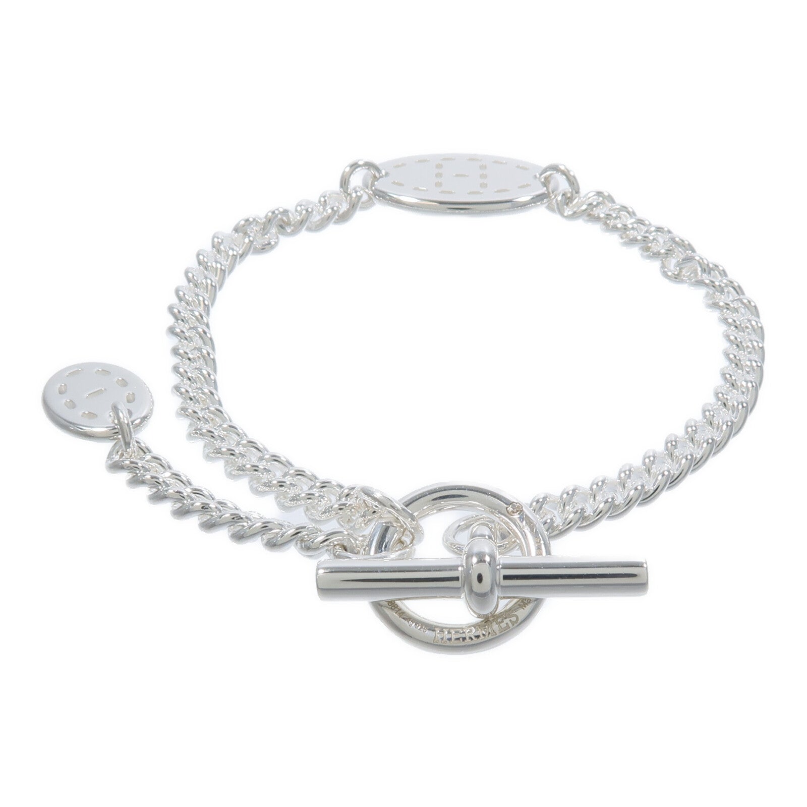 HERMES 925純銀Point Sellier Bracelet手鏈