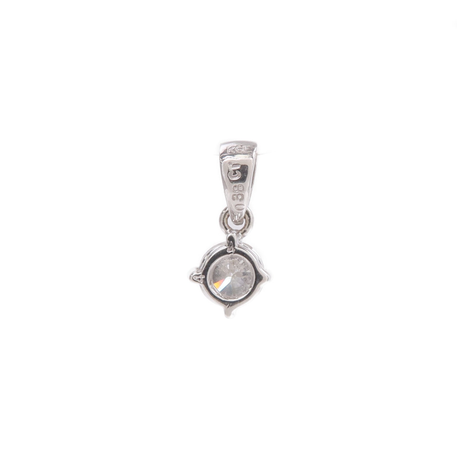 JEWELRY 18K白金Diamond Pendant Top鑽石吊墜
