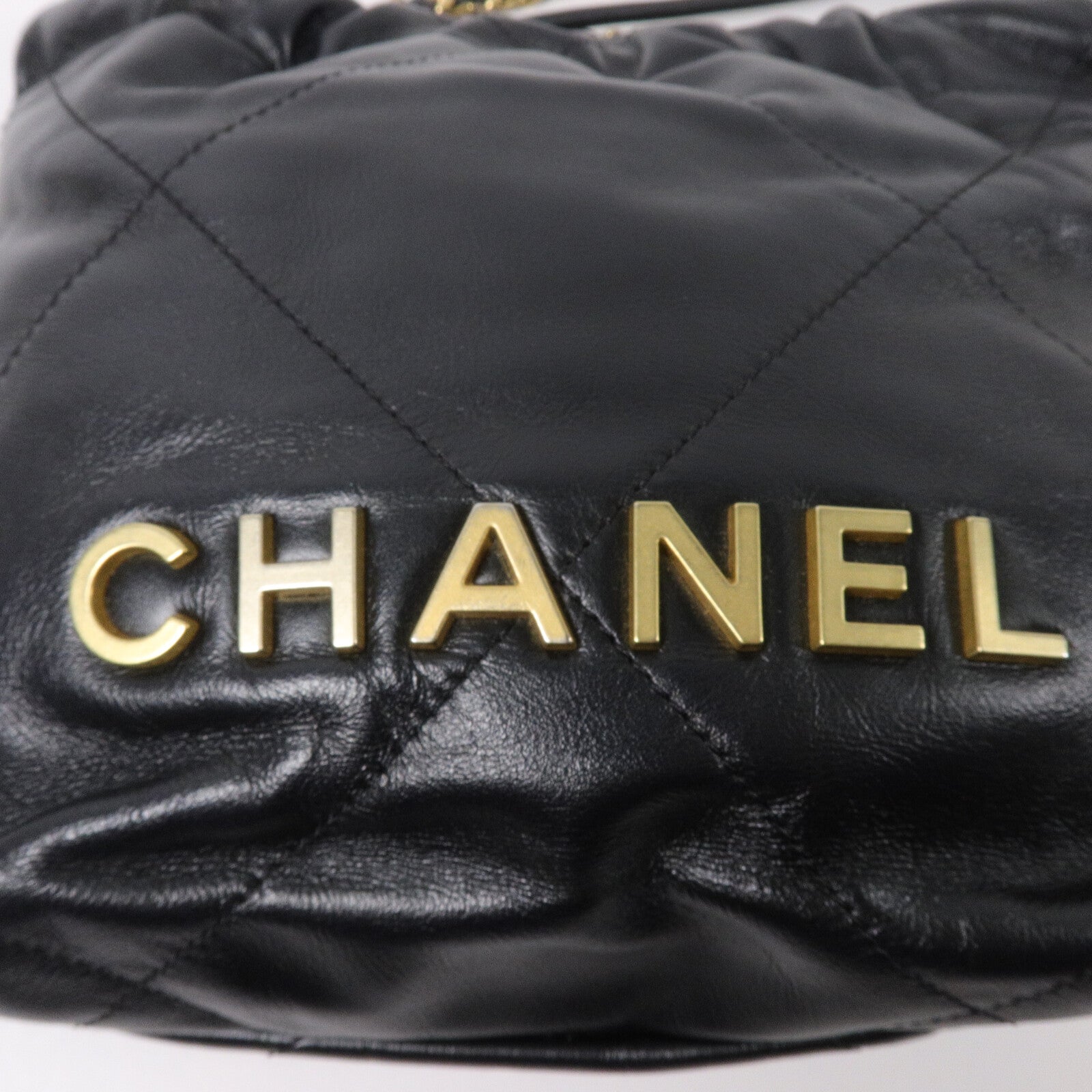 CHANEL 牛皮皮革Chanel 22 Mini鏈帶手挽肩背兩用袋