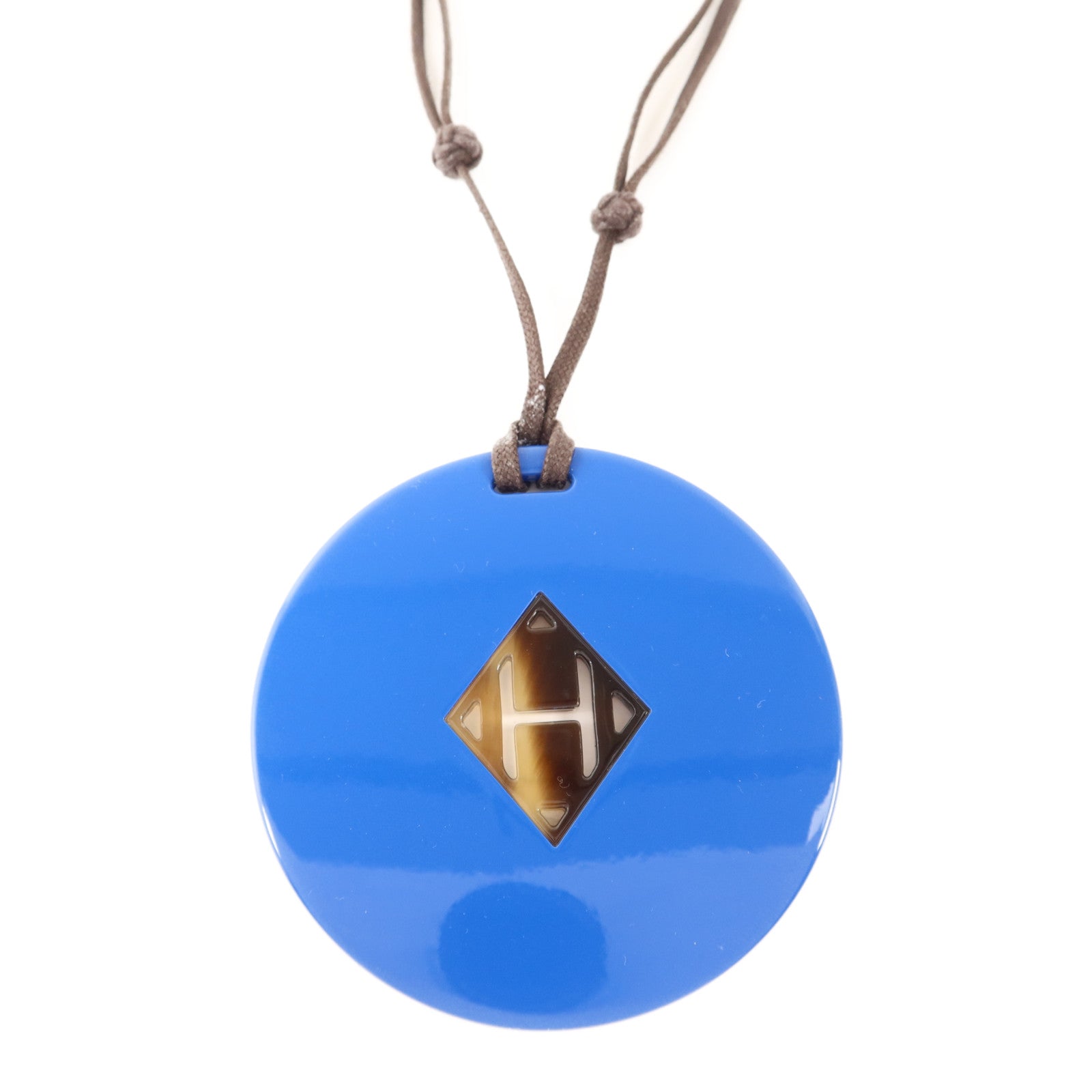 HERMES 【激減優惠】水牛角H Logo Necklace項鍊