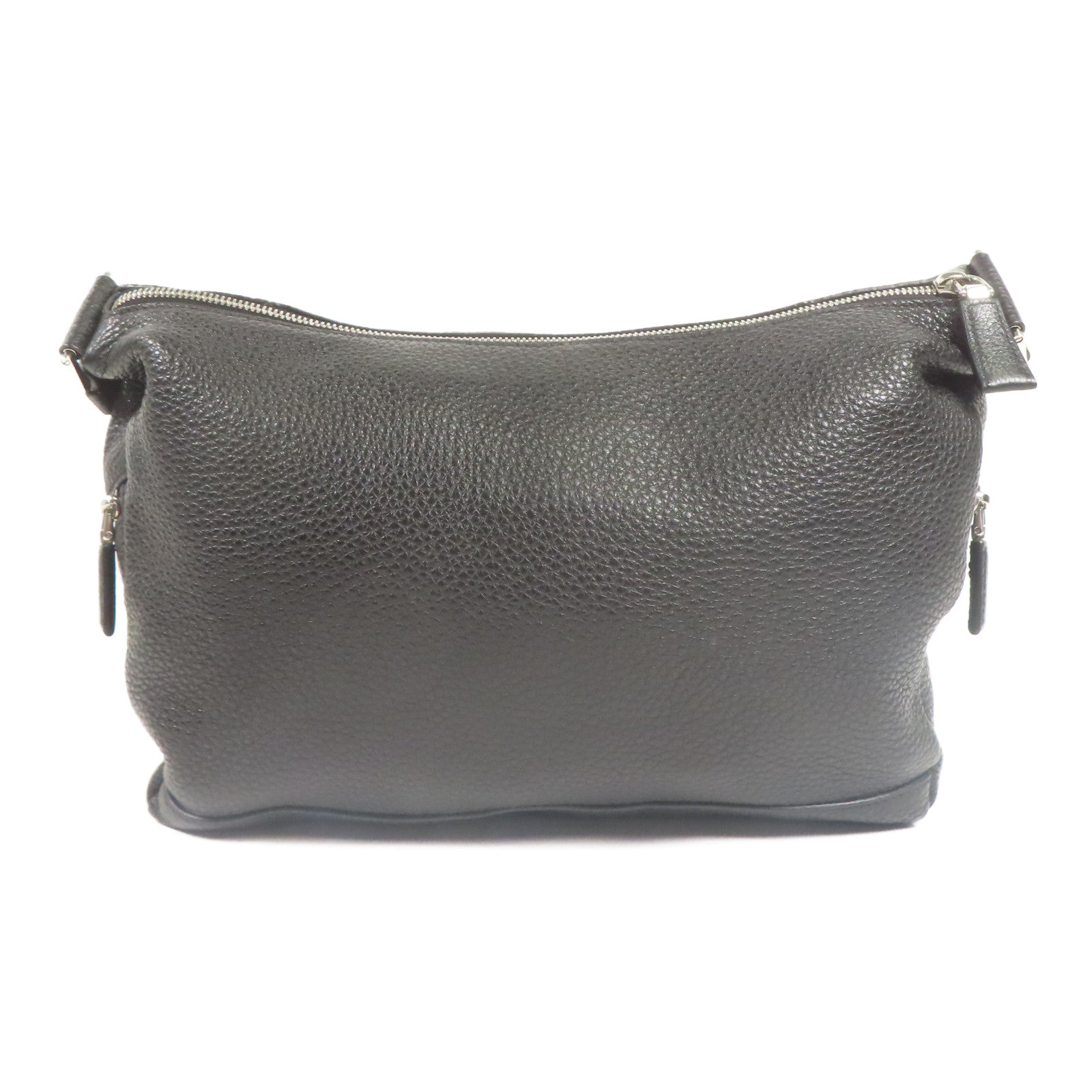 PRADA SHW Shoulder Bag 2VH165 Calfskin Leather Black