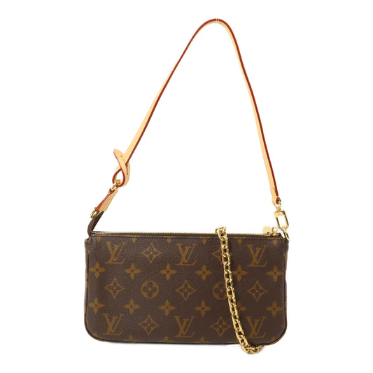 LOUIS VUITTON Monogram Pochette Accessoires鏈帶肩背袋