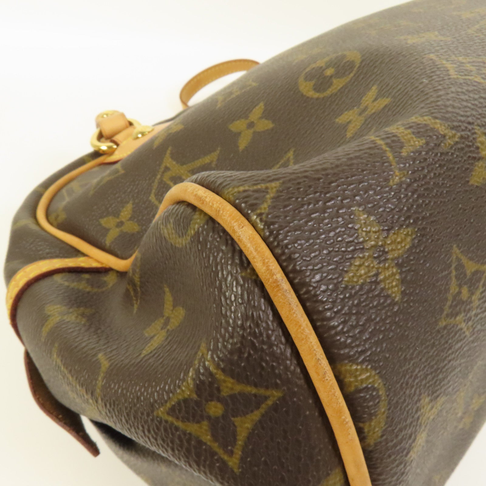 LOUIS VUITTON Monogram Montorgueil PM金扣肩背袋棕色