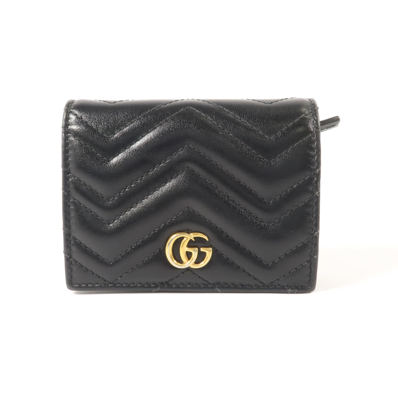 GUCCI 牛皮皮革GG Marmont Card Case Wallet錢包