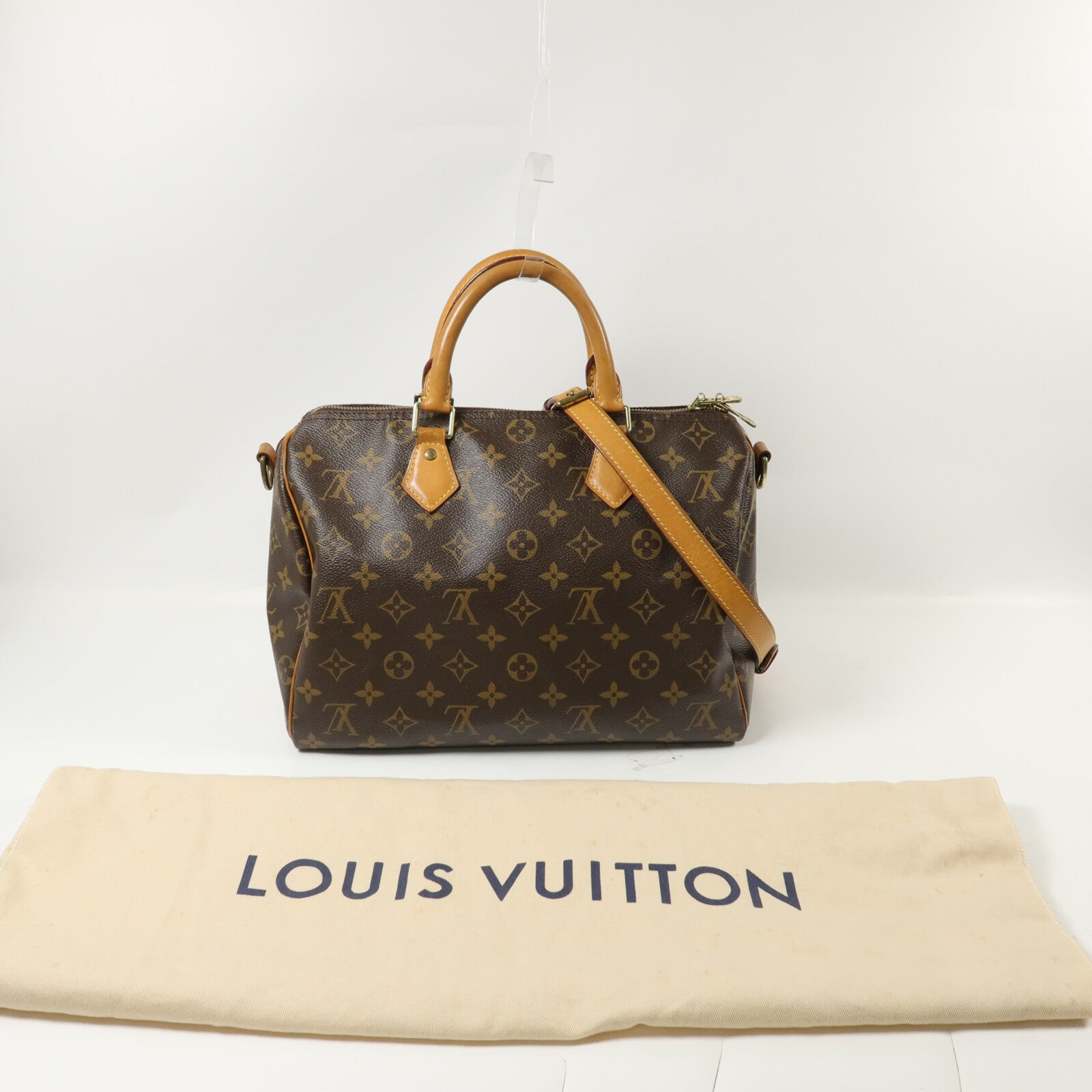 LOUIS VUITTON Monogram Speedy Bandouliere 30手挽肩背兩用袋
