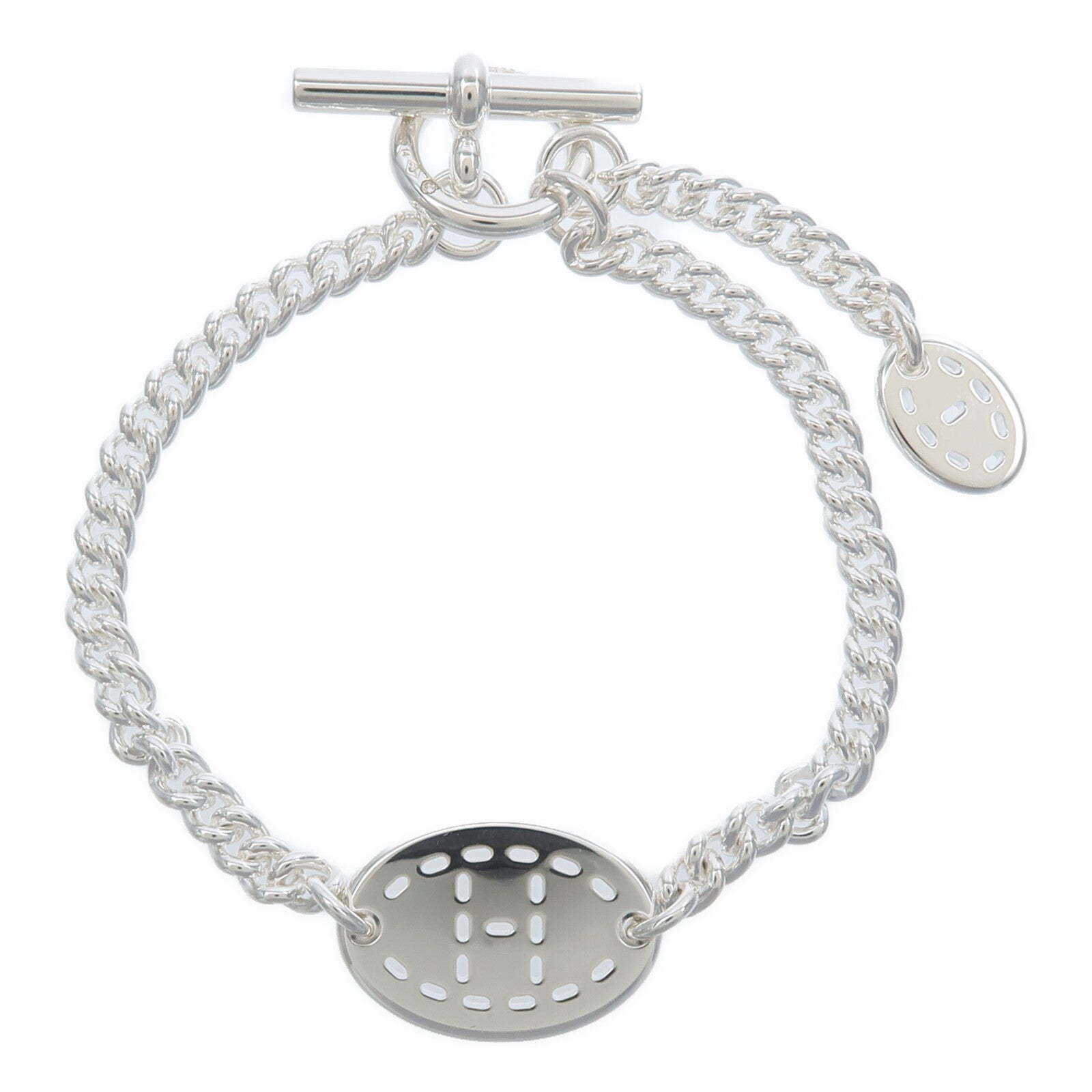 HERMES 925純銀Point Sellier Bracelet手鏈