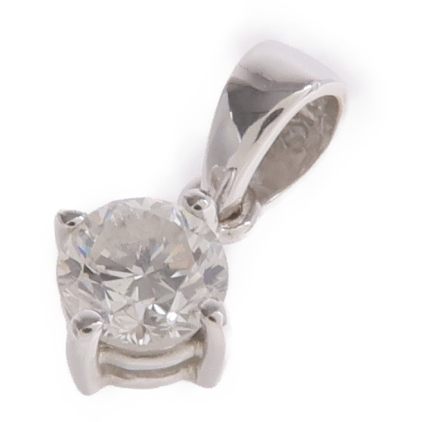 JEWELRY 18K白金Diamond Pendant Top鑽石吊墜