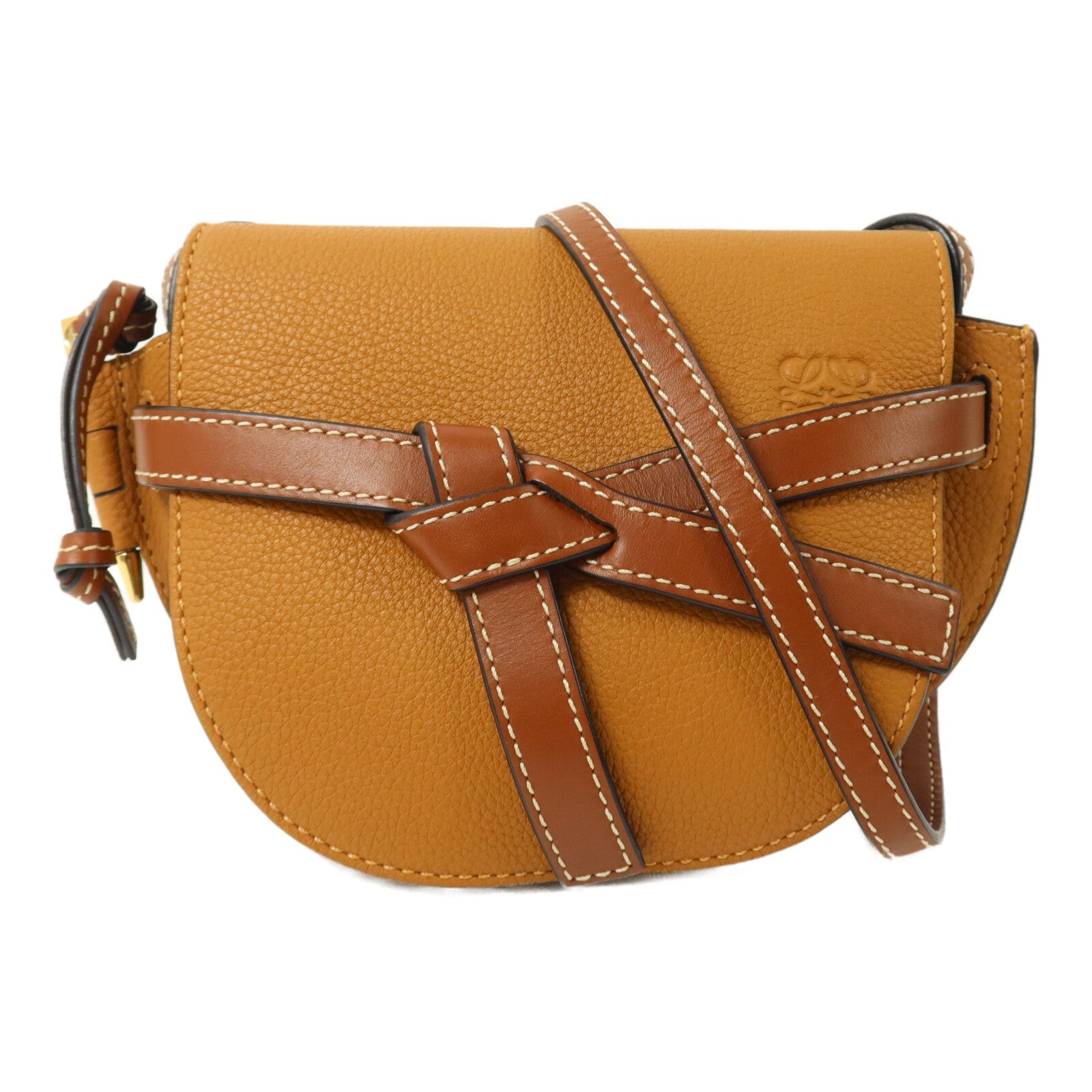 LOEWE 牛皮皮革Mini Gate肩背袋