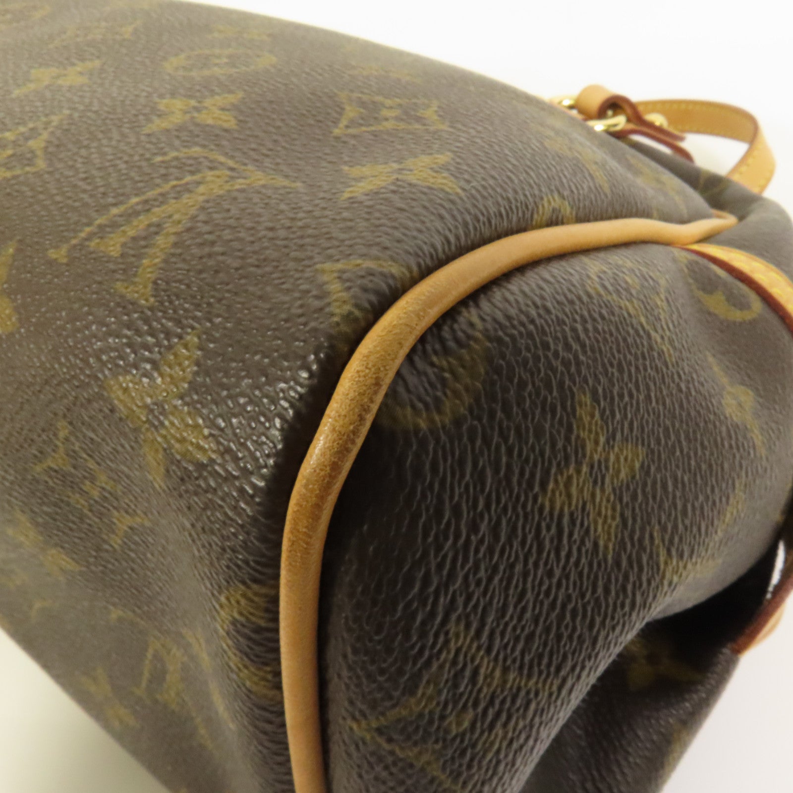 LOUIS VUITTON Monogram Montorgueil PM金扣肩背袋棕色