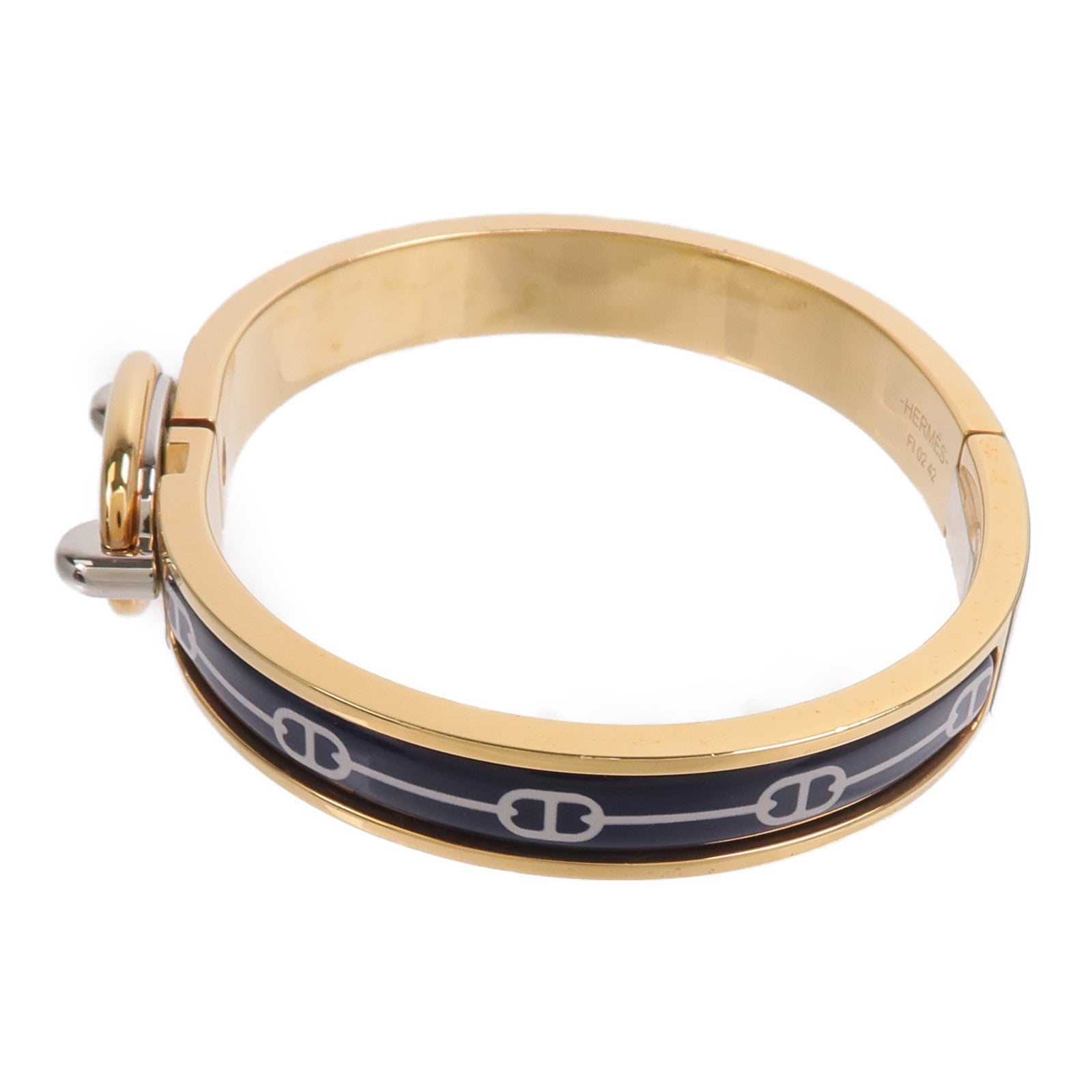 HERMES 金屬/琺瑯Mini Clic Chaine d'Ancre Bracelet手鐲