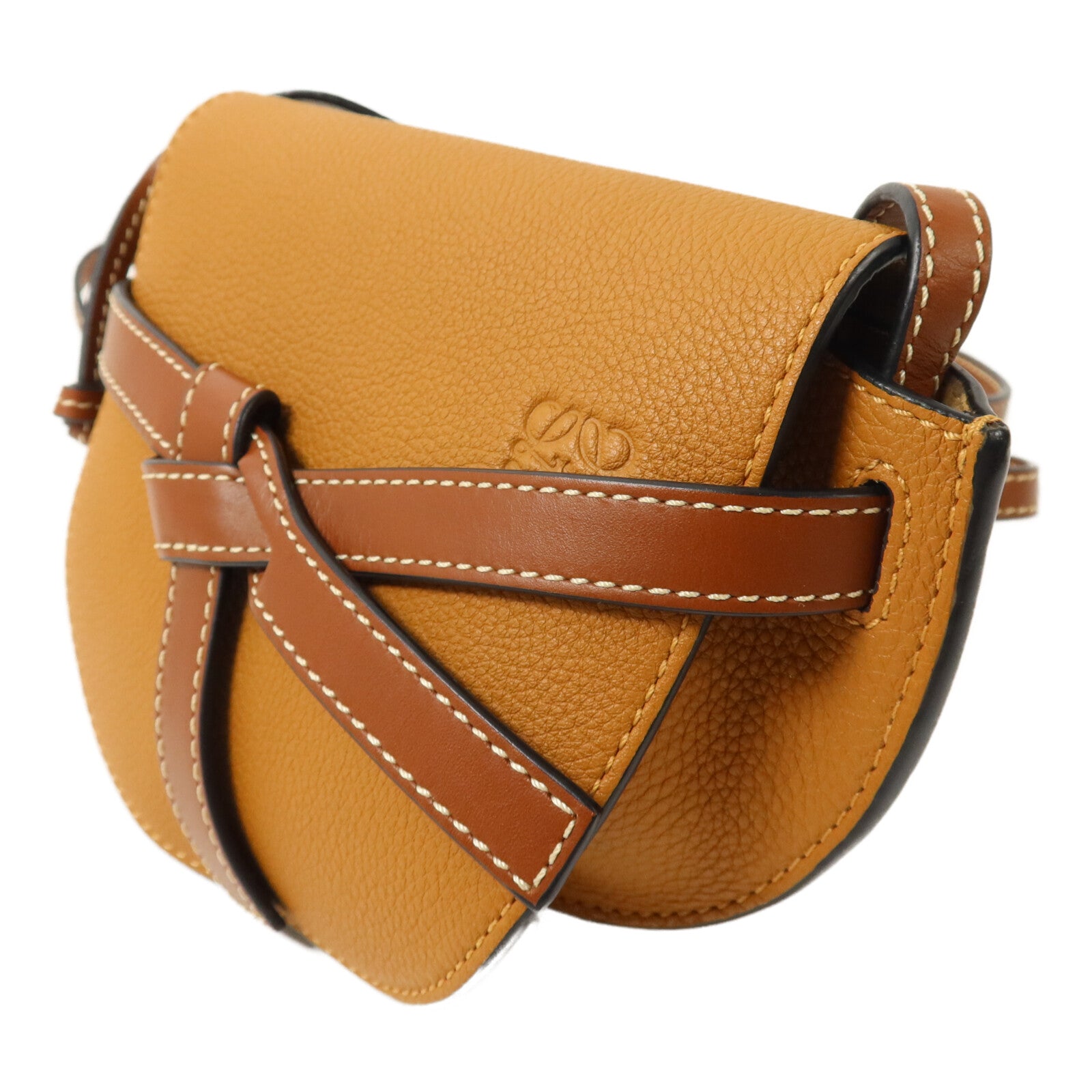 LOEWE 牛皮皮革Mini Gate肩背袋
