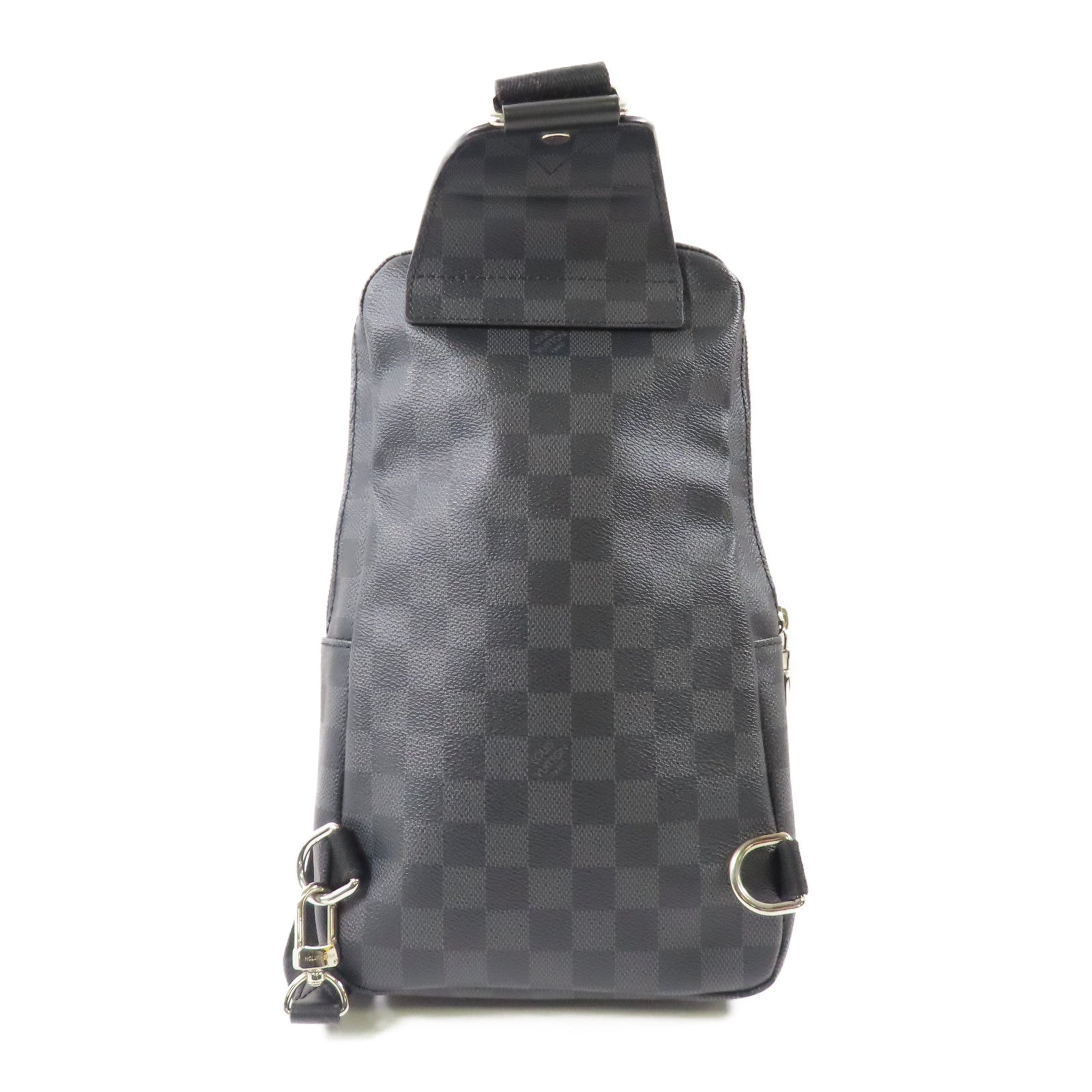 LOUIS VUITTON Damier Graphite Avenue Sling銀扣肩背袋