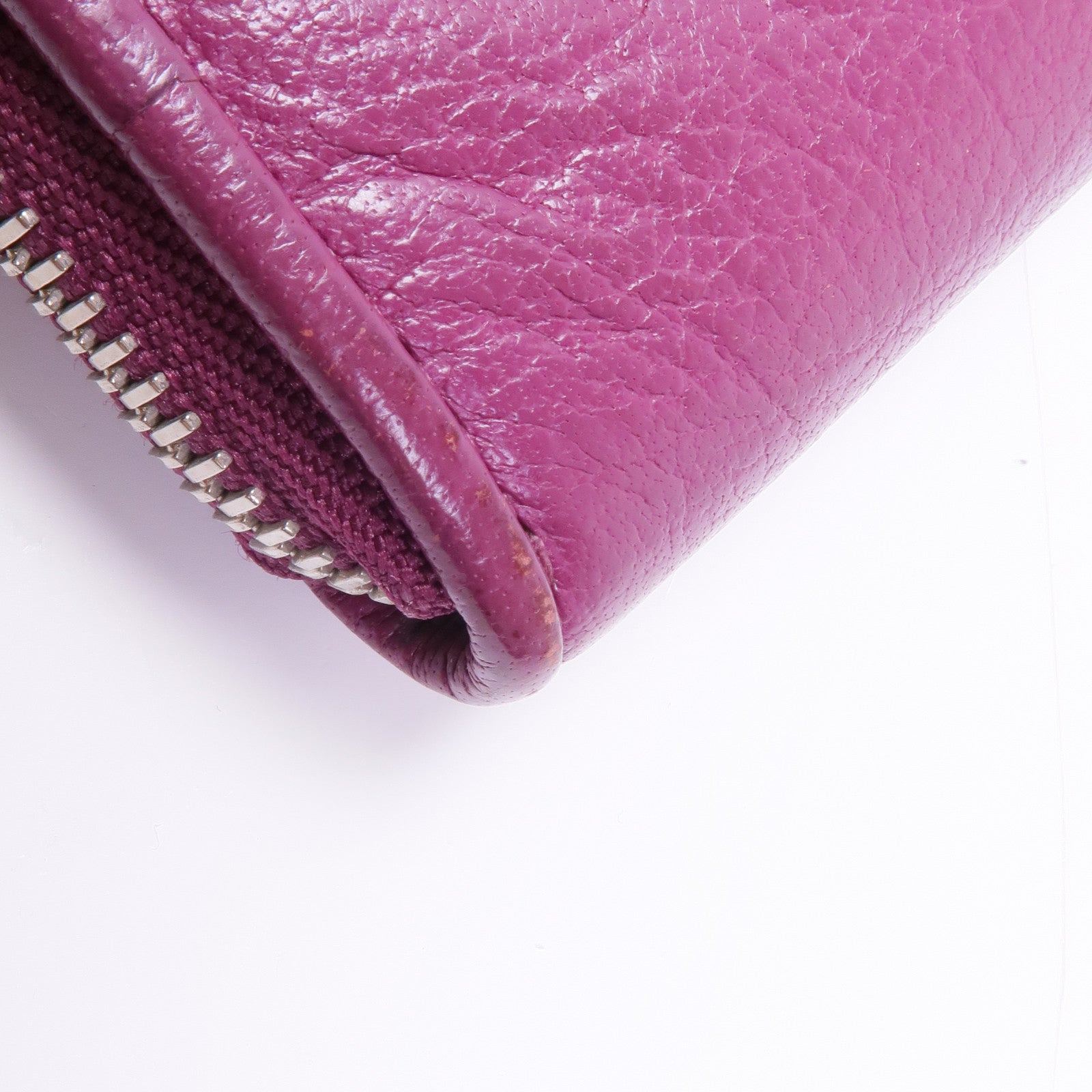 MULBERRY 牛皮皮革Long Wallet銀扣長錢包