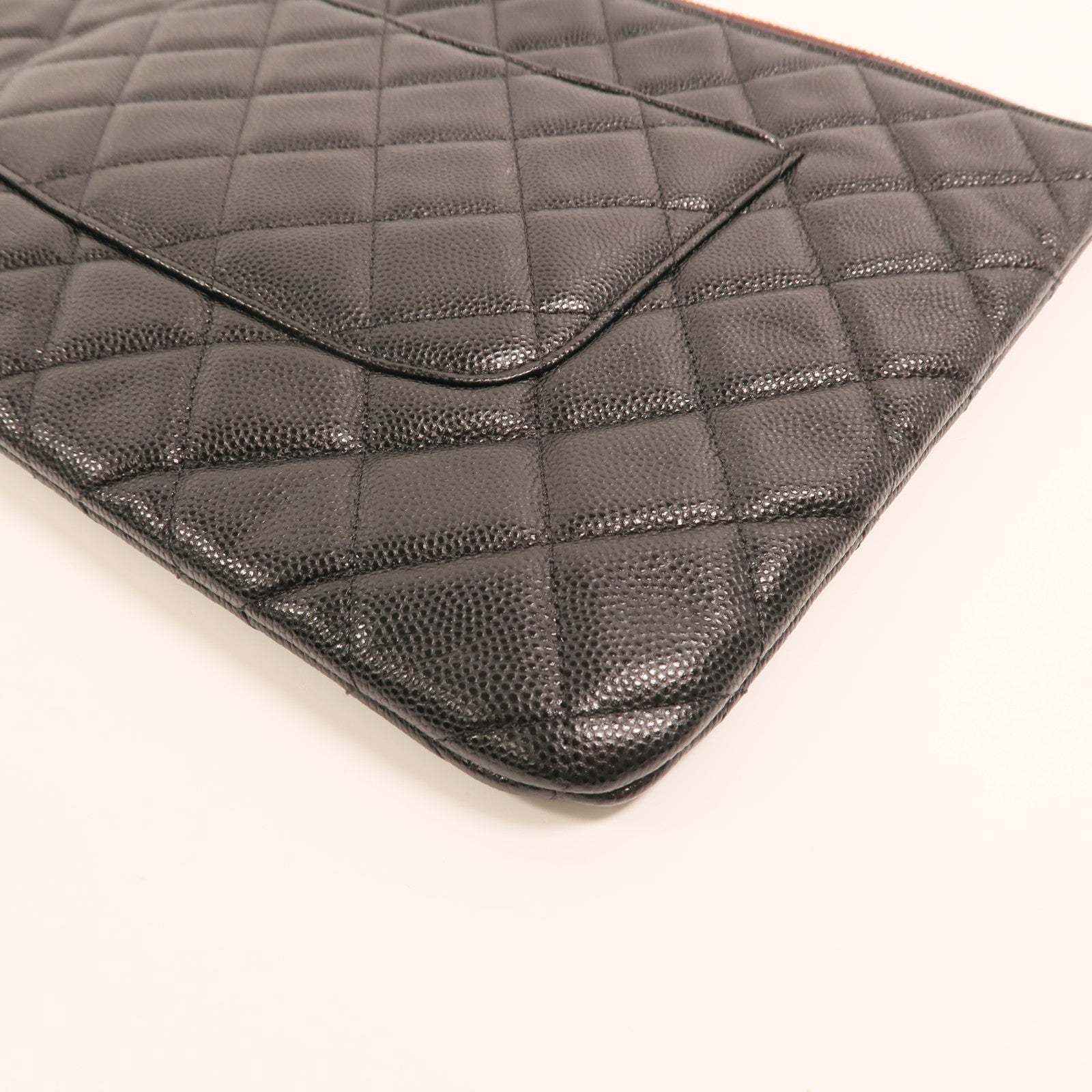 CHANEL 牛皮皮革Clutch金扣手拿包
