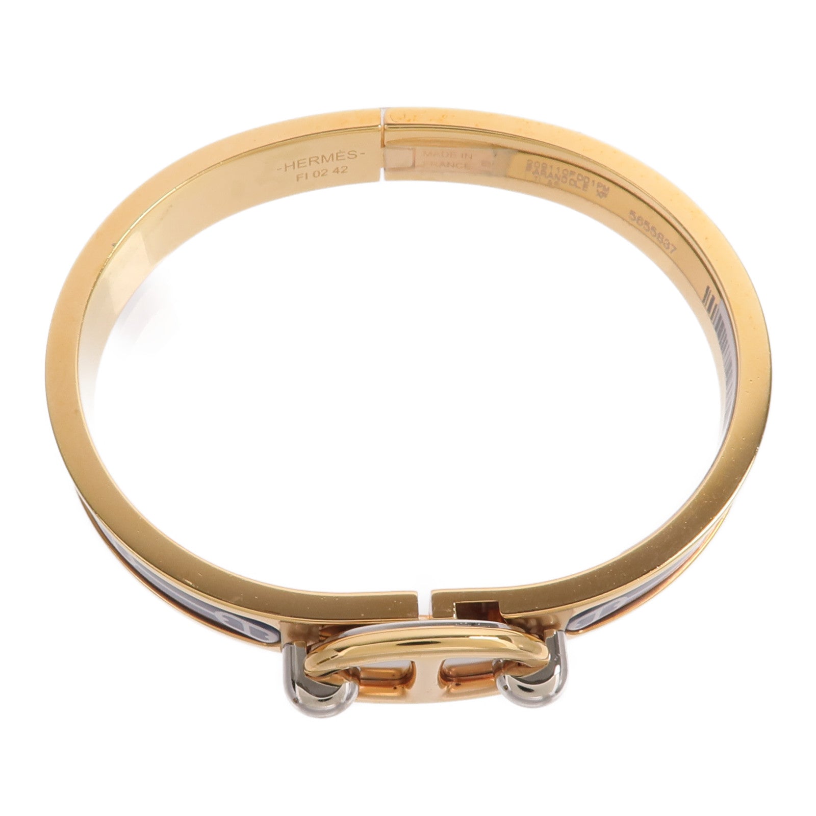 HERMES 金屬/琺瑯Mini Clic Chaine d'Ancre Bracelet手鐲