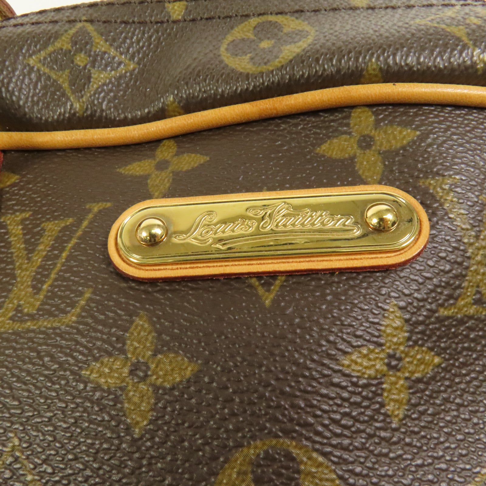 LOUIS VUITTON Monogram Montorgueil PM金扣肩背袋棕色