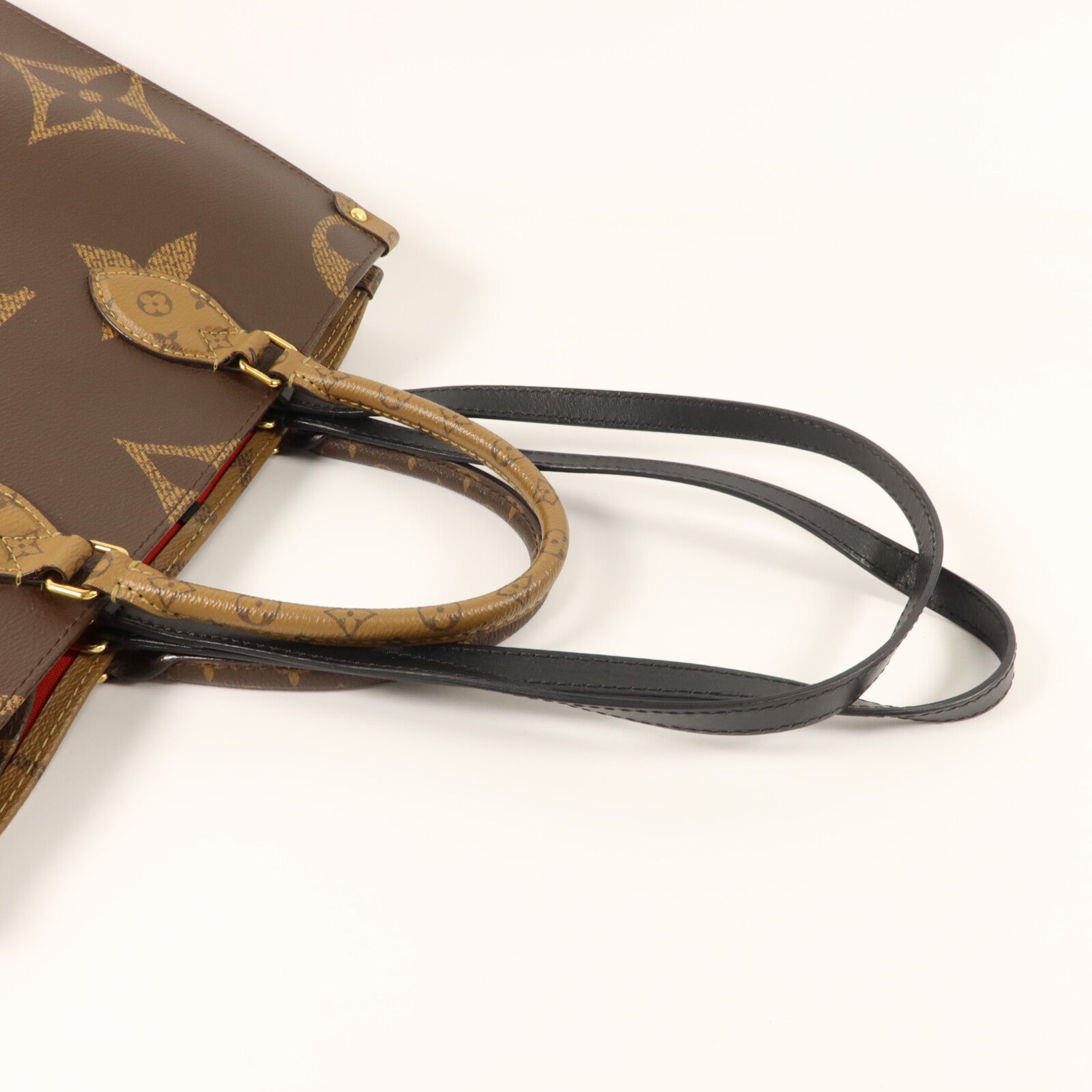 LOUIS VUITTON Monogram Giant On The Go MM金扣手挽肩背兩用袋