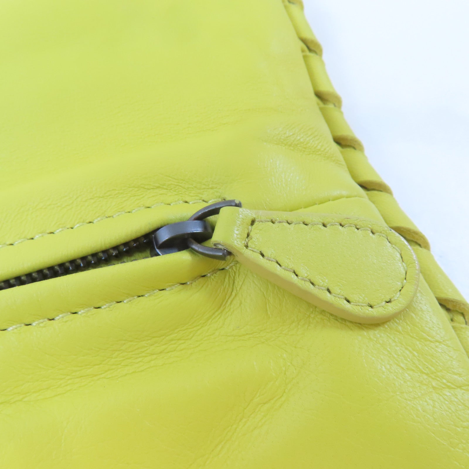 BOTTEGA VENETA 【激減優惠】牛皮皮革Clutch Bag手拿包黃色