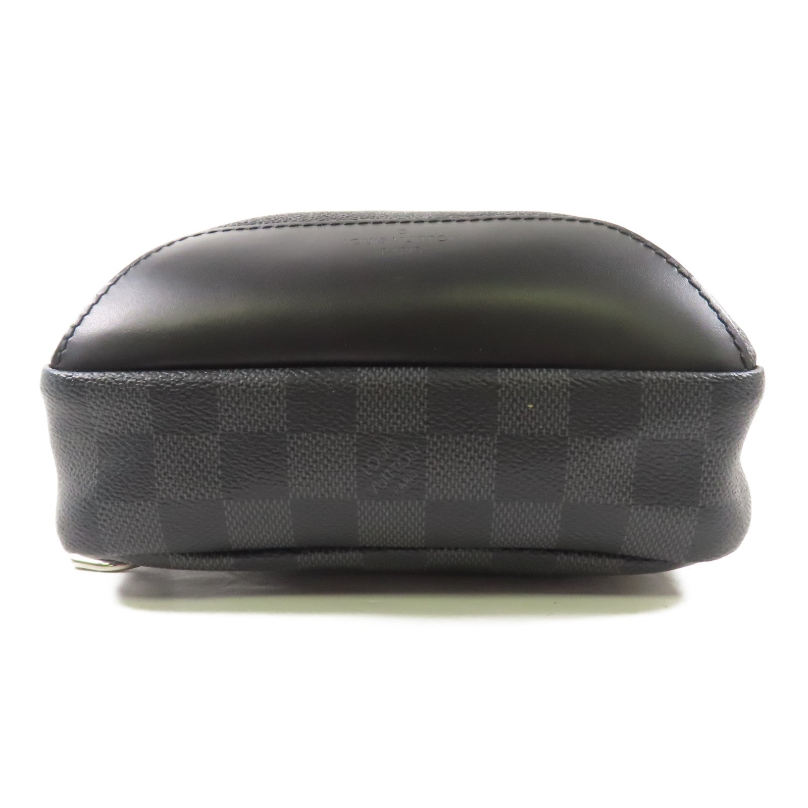 LOUIS VUITTON Damier Graphite Avenue Sling銀扣肩背袋