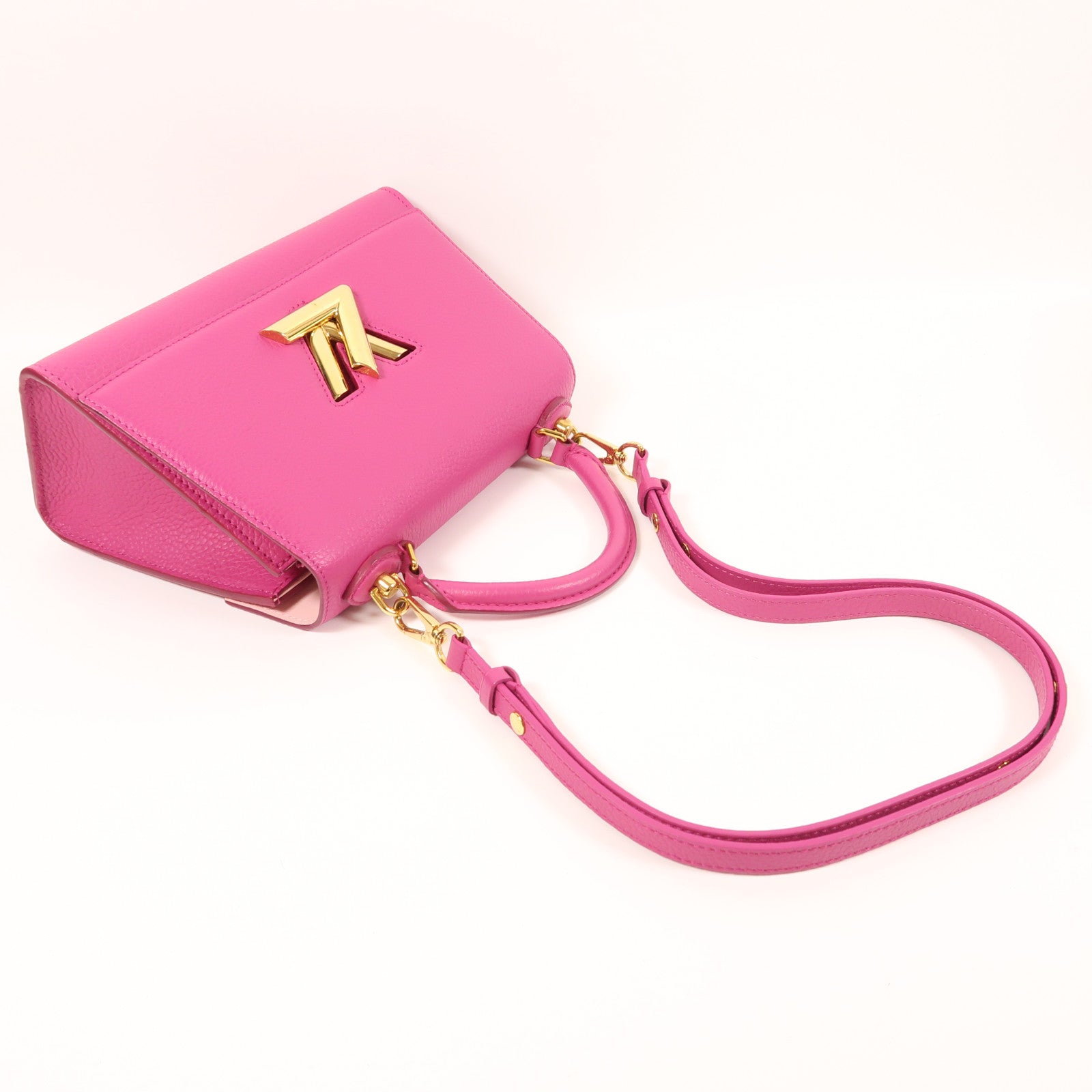 LOUIS VUITTON 皮革Twist One Handle金扣手挽肩背兩用袋