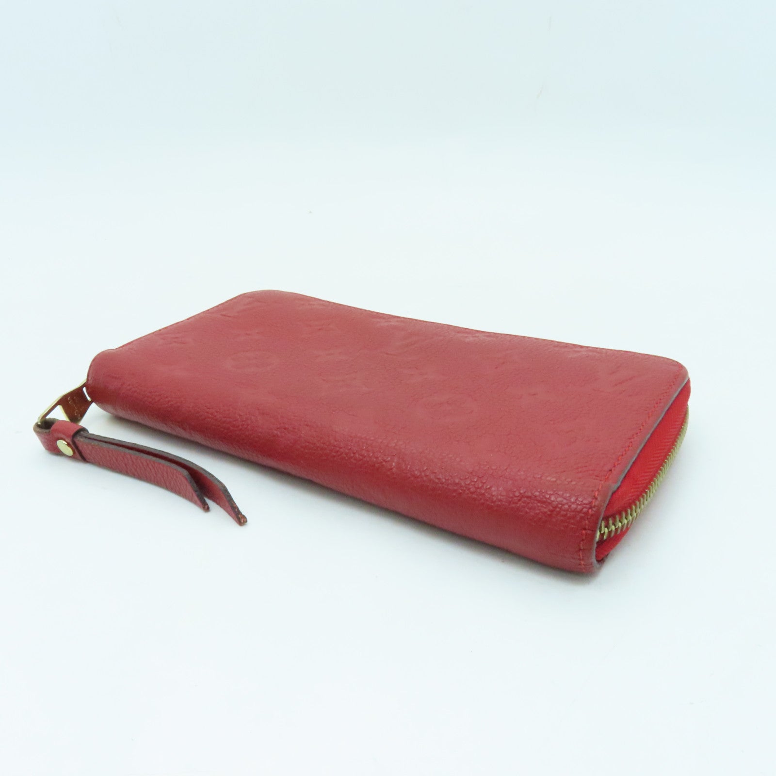 LOUIS VUITTON 【激減優惠】Monogram Empreinte Zippy Long Wallet金扣長錢包紅色
