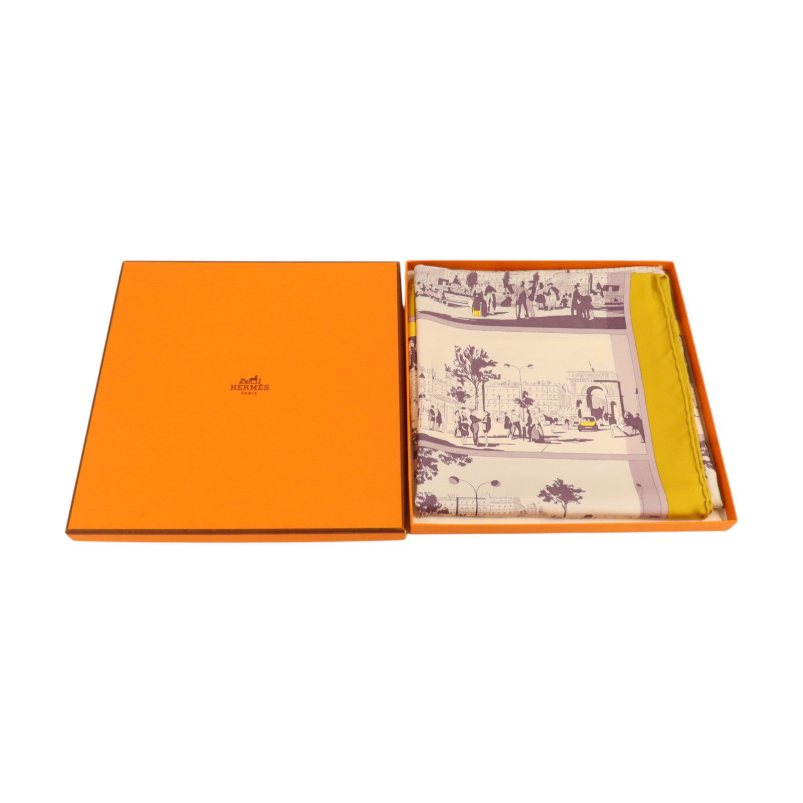 HERMES 絲質Scarf 90x90cm絲巾