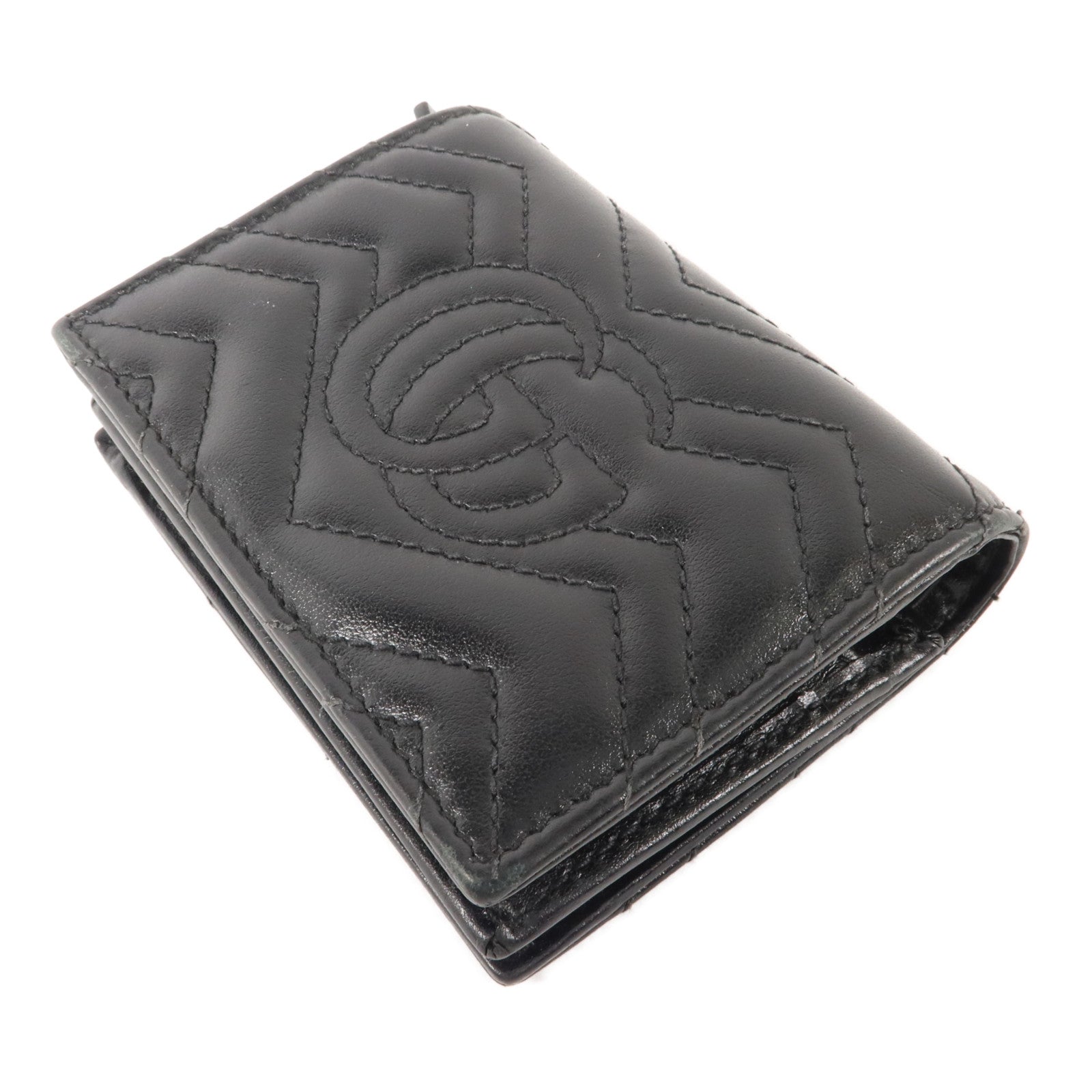 GUCCI 牛皮皮革GG Marmont Card Case Wallet錢包