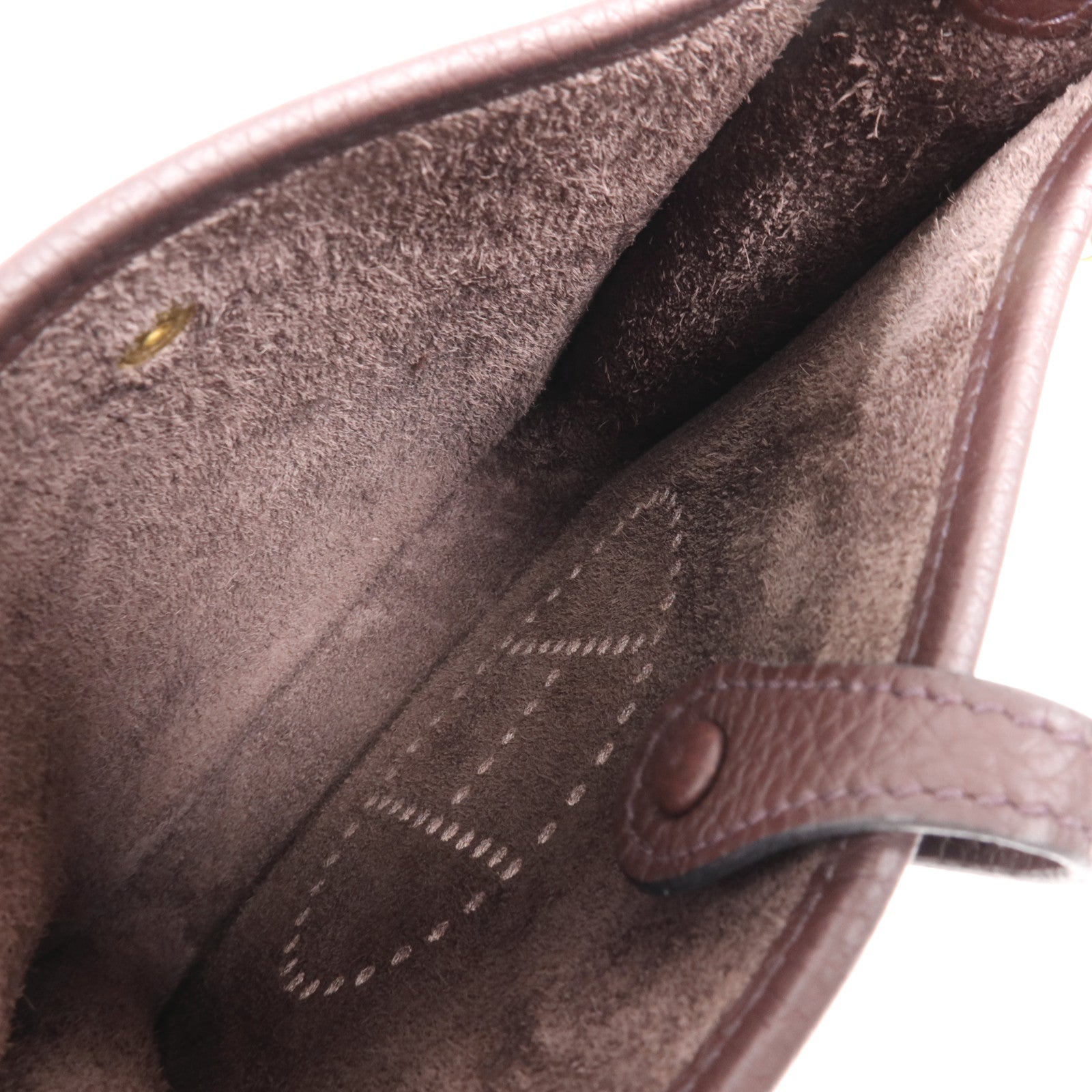 HERMES Clemence皮革Evelyne TPM金扣肩背袋